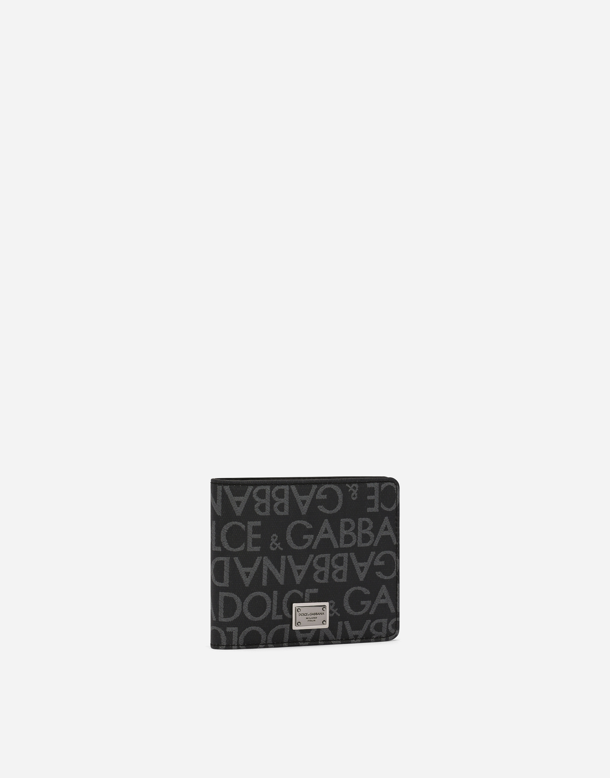  Dolce & Gabbana Dolce & Gabbana Coated Jacquard Bifold Wallet - Man Wallets And Small Leather Goods Multi-colored Fabric Onesize 
