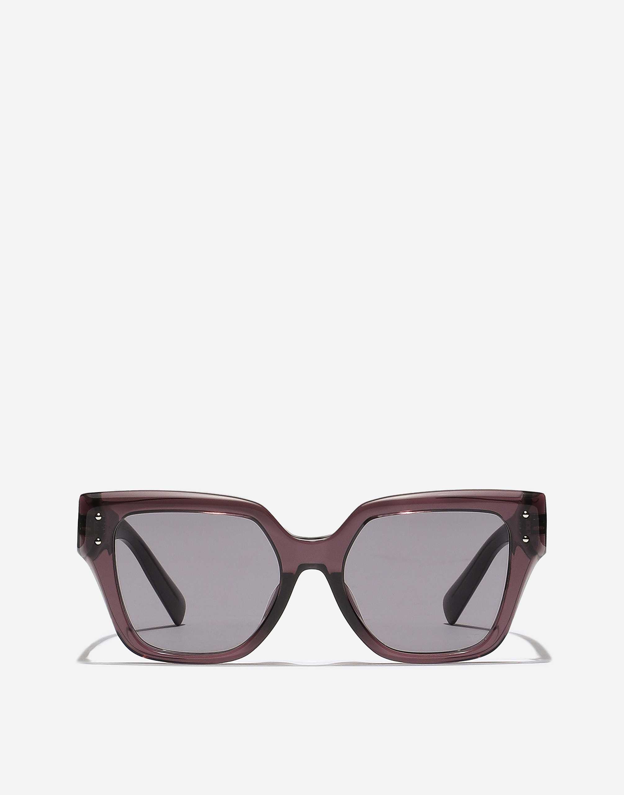 Dolce & Gabbana Dg Sharped Sunglasses - Woman Transparent Violet Onesize