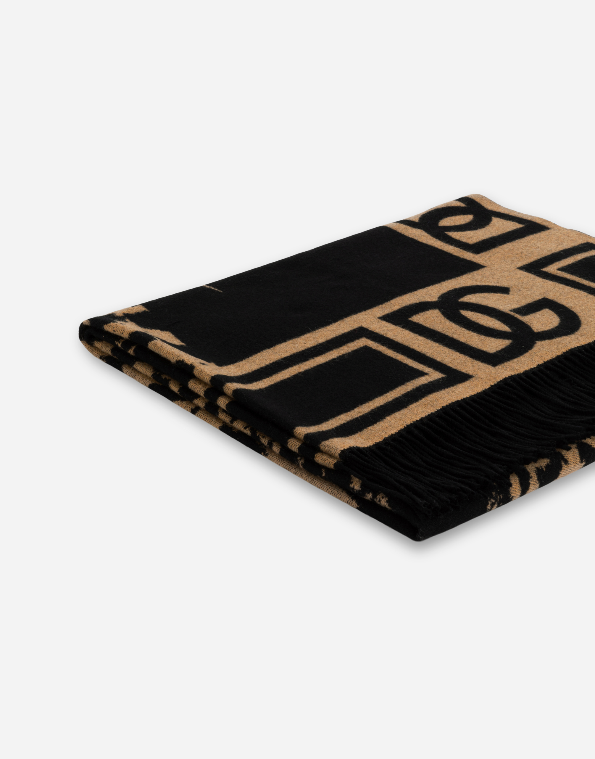 Shop Dolce & Gabbana Cashmere Jacquard Blanket In Multicolor