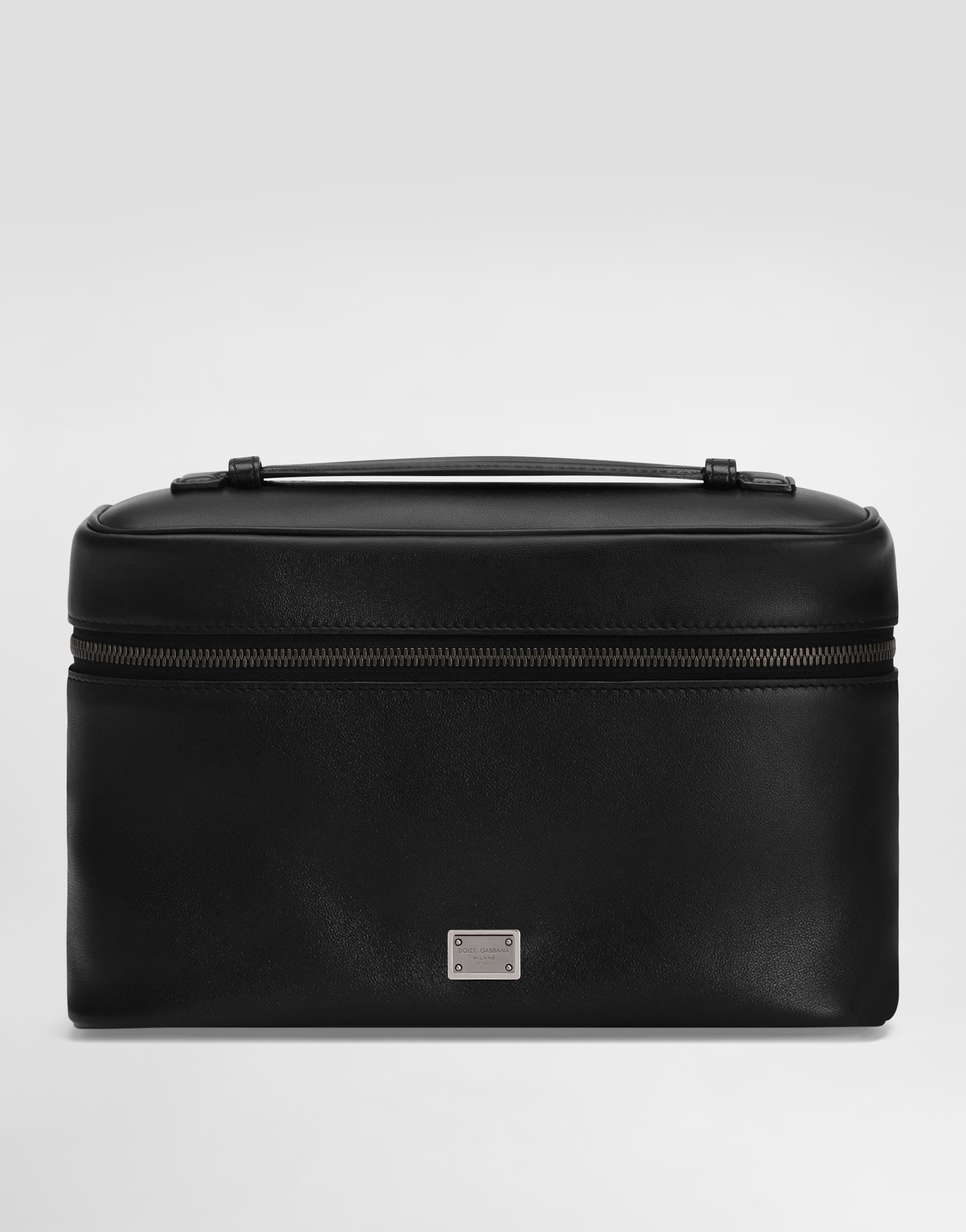 【Dolce & Gabbana】カーフスキン ナッパレザー ベルトバッグ Blackのメンズ カーフスキン ナッパレザー ベルトバッグ