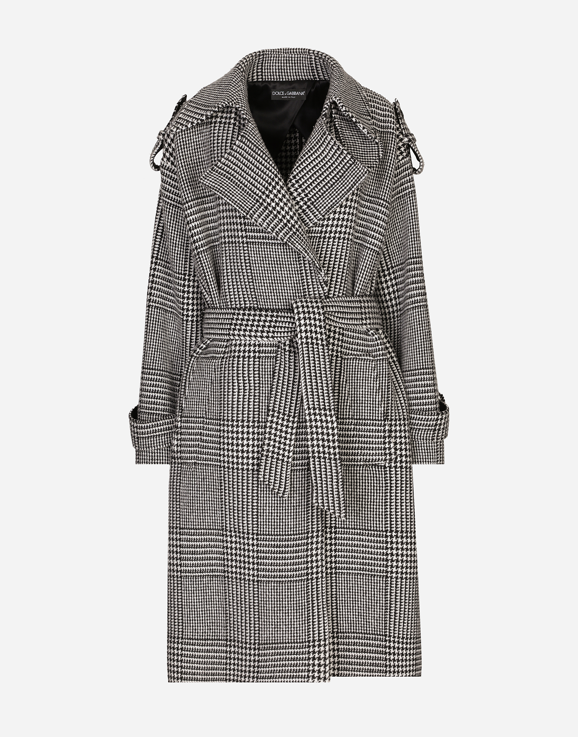 Dolce & Gabbana Check-pattern Coat In Multicolor