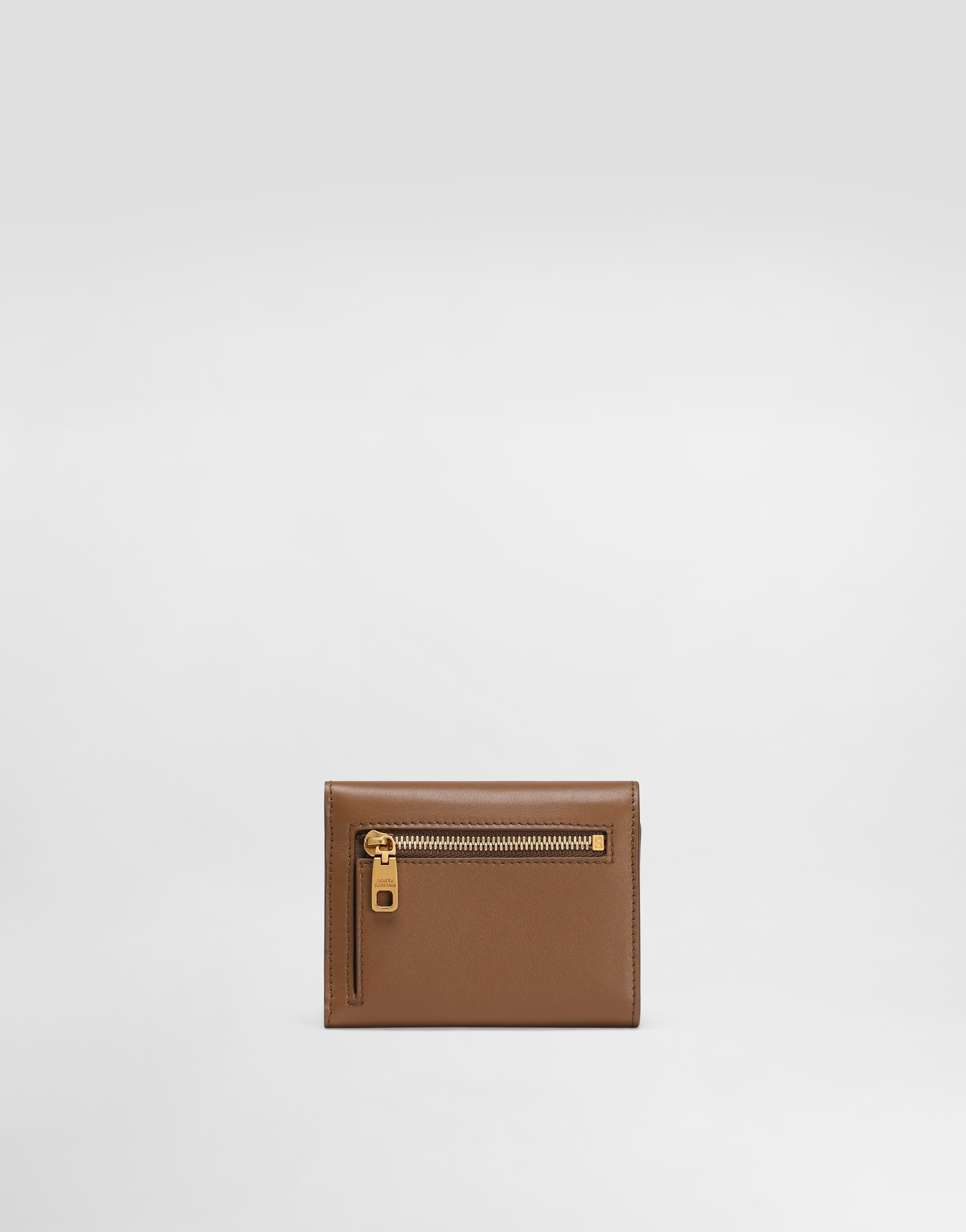 Dolce & Gabbana Plongé Calfskin Wallet In Brown