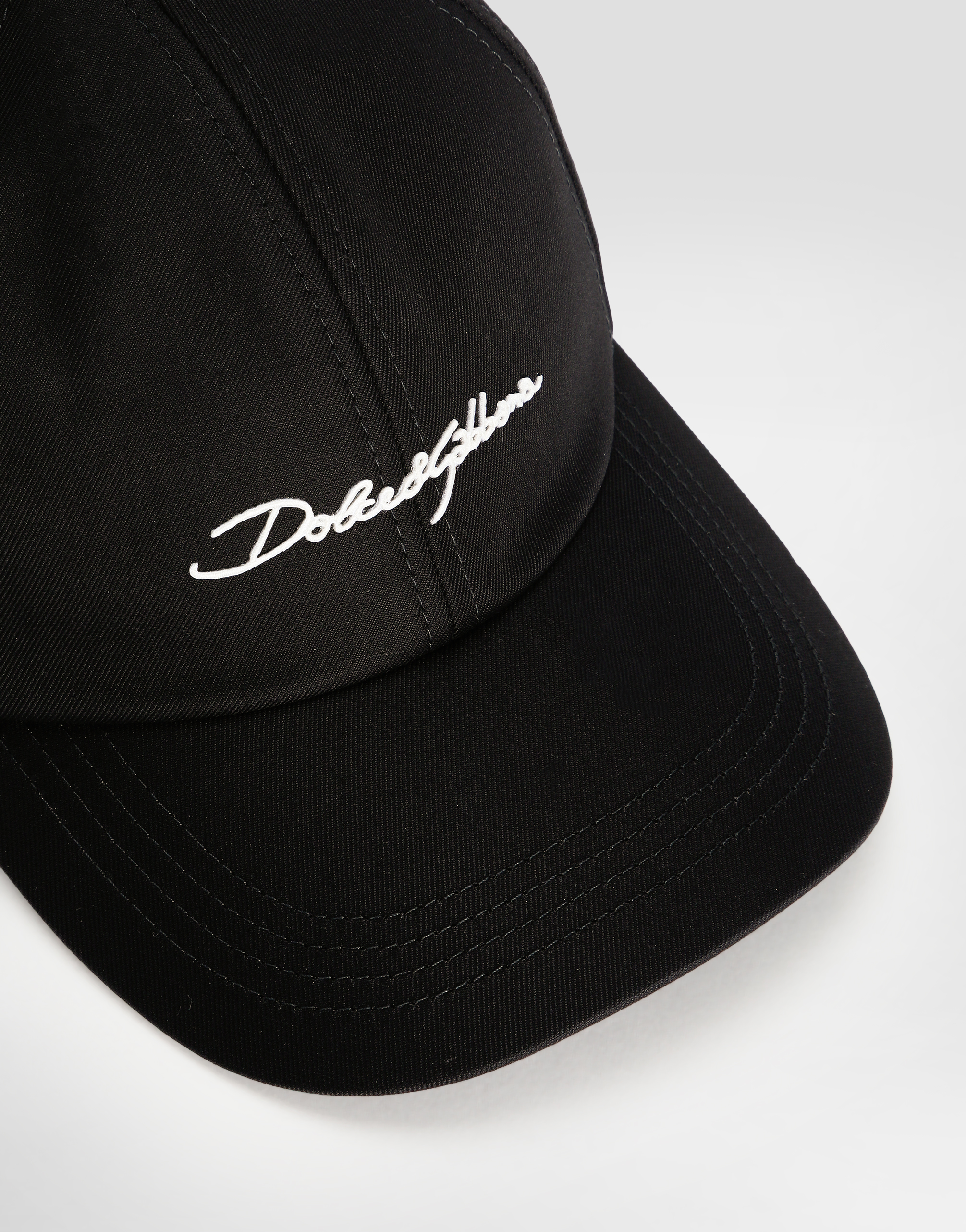 Dolce & Gabbana Baseball Cap With Dolce&gabbana Logo In Black