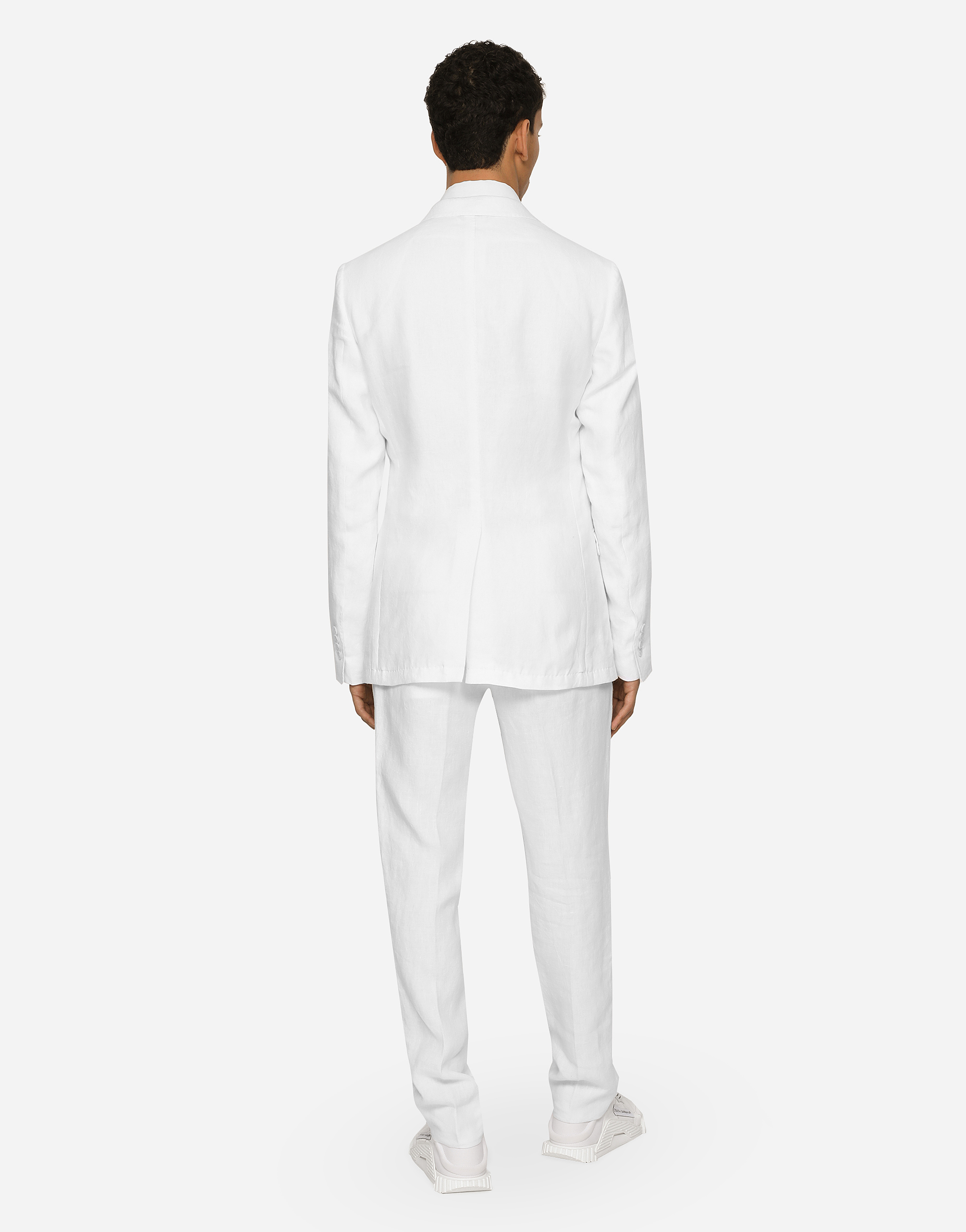 DOLCE & GABBANA DOUBLE-BREASTED LINEN TAORMINA JACKET