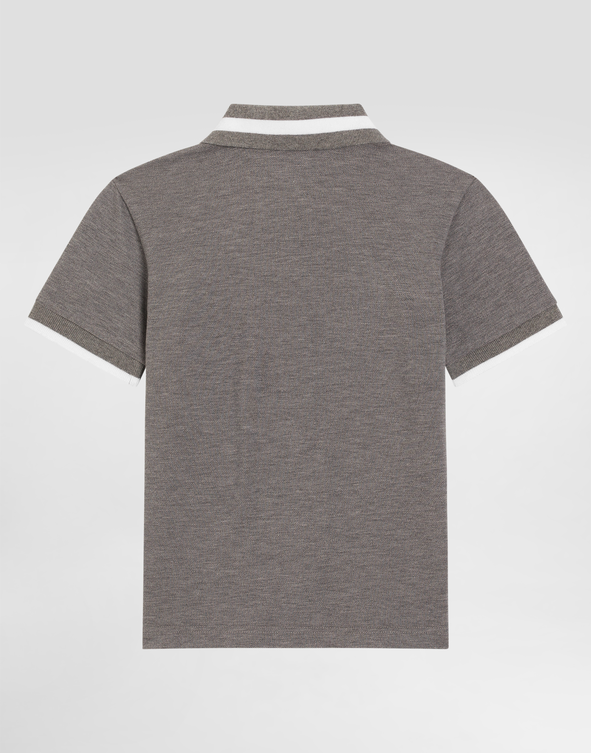 Piqué polo shirt with Dolce&Gabbana embroidery