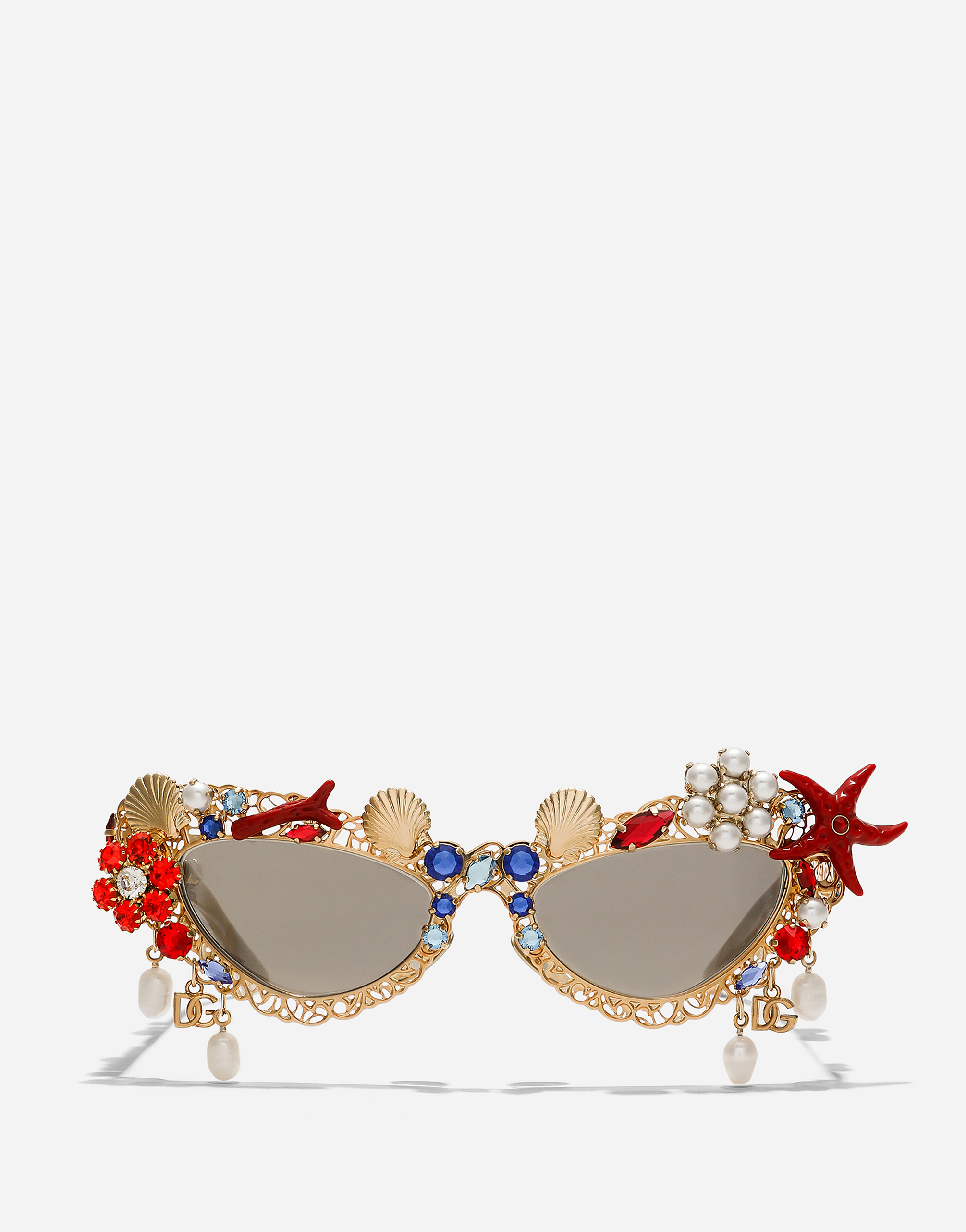 Dolce & Gabbana Capri Sunglasses - Woman Sunglasses Gold Onesize