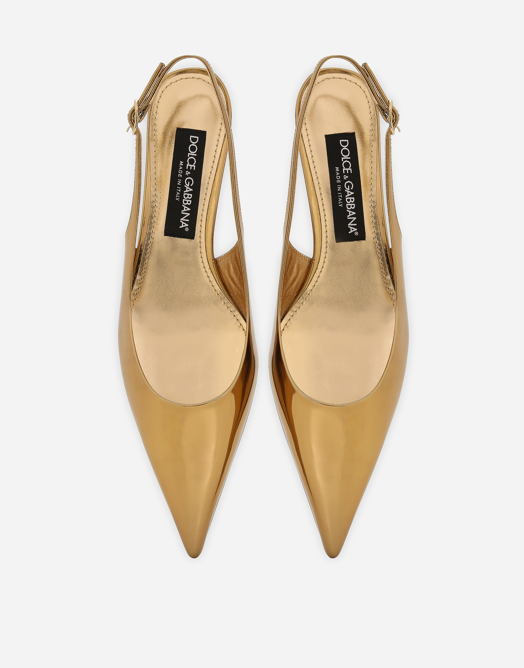 DOLCE & GABBANA CALFSKIN SLINGBACKS