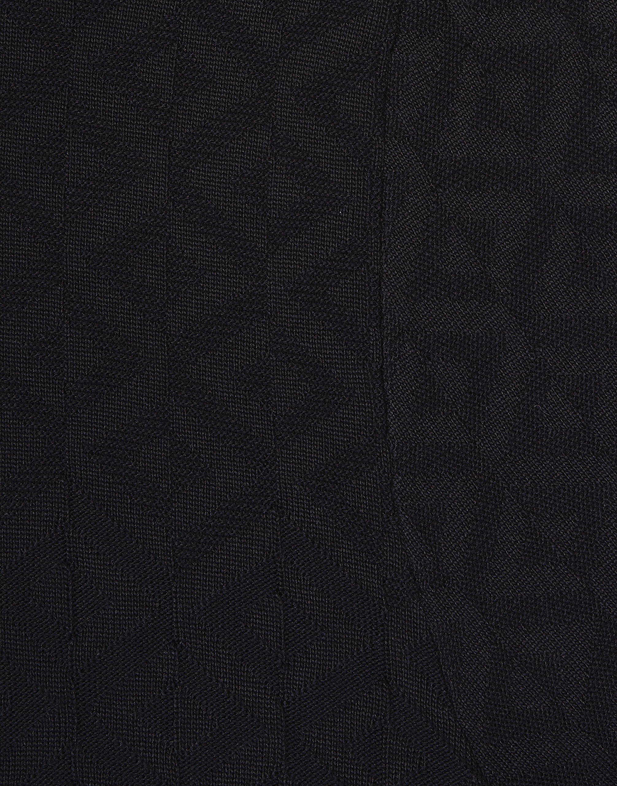 Dolce & Gabbana Black 'dg' Logo Jacquard Polo In Black