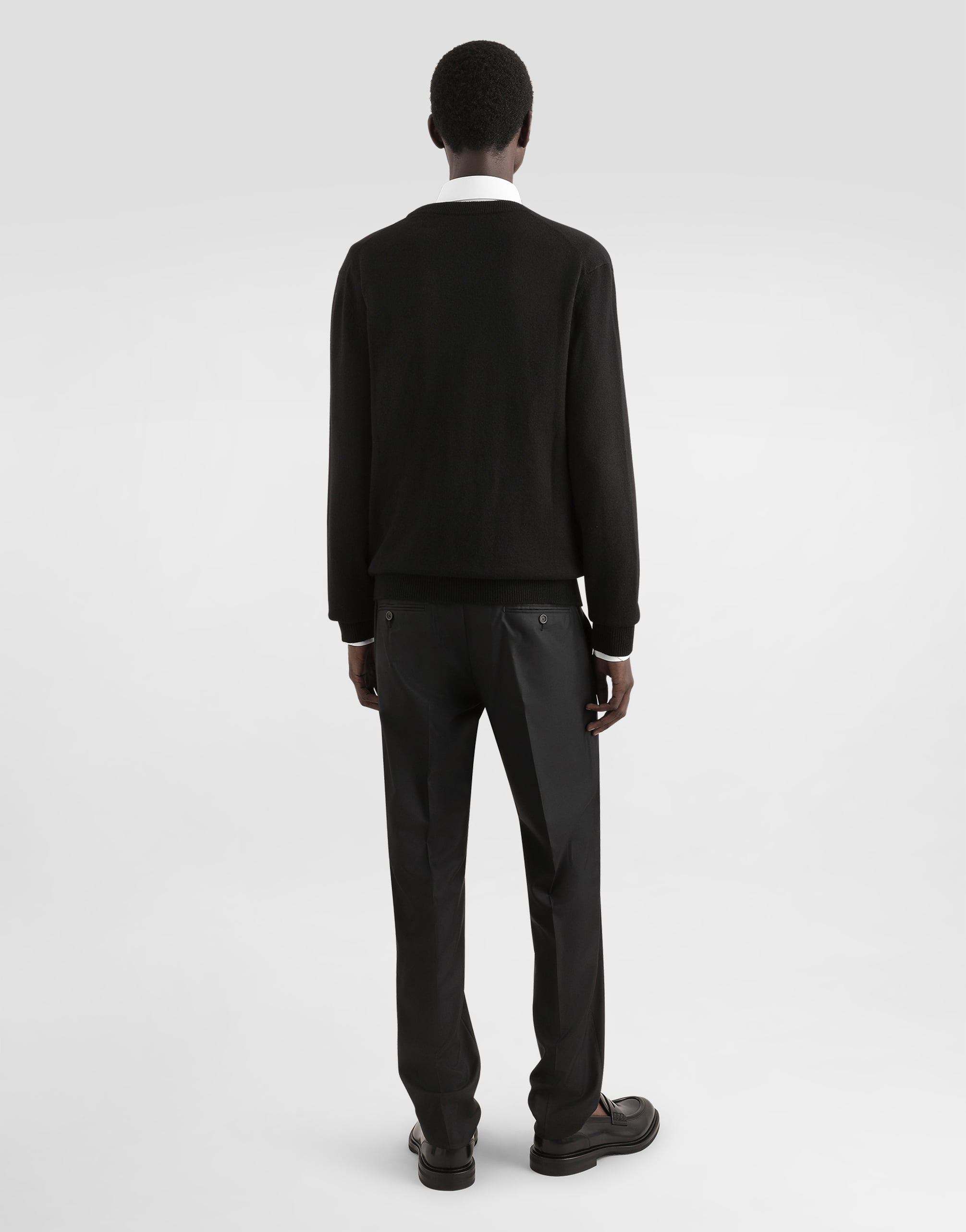  Dolce & Gabbana Cárdigan De Lana Y Cachemira Con Placa Con Logotipo - Hombre Prendas De Punto Negro 58 