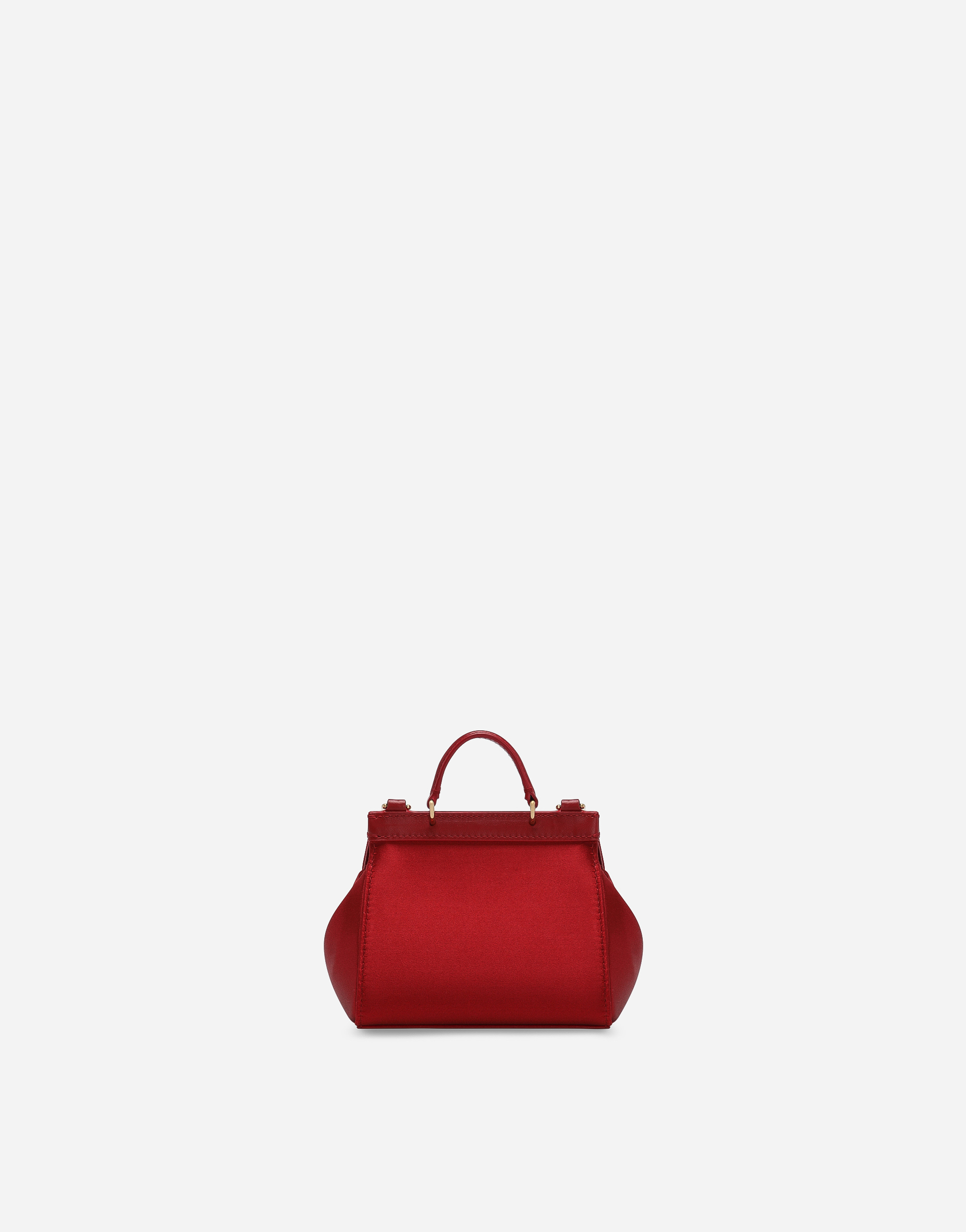 Satin mini Sicily handbag in Red for Girls | Dolce&Gabbana®