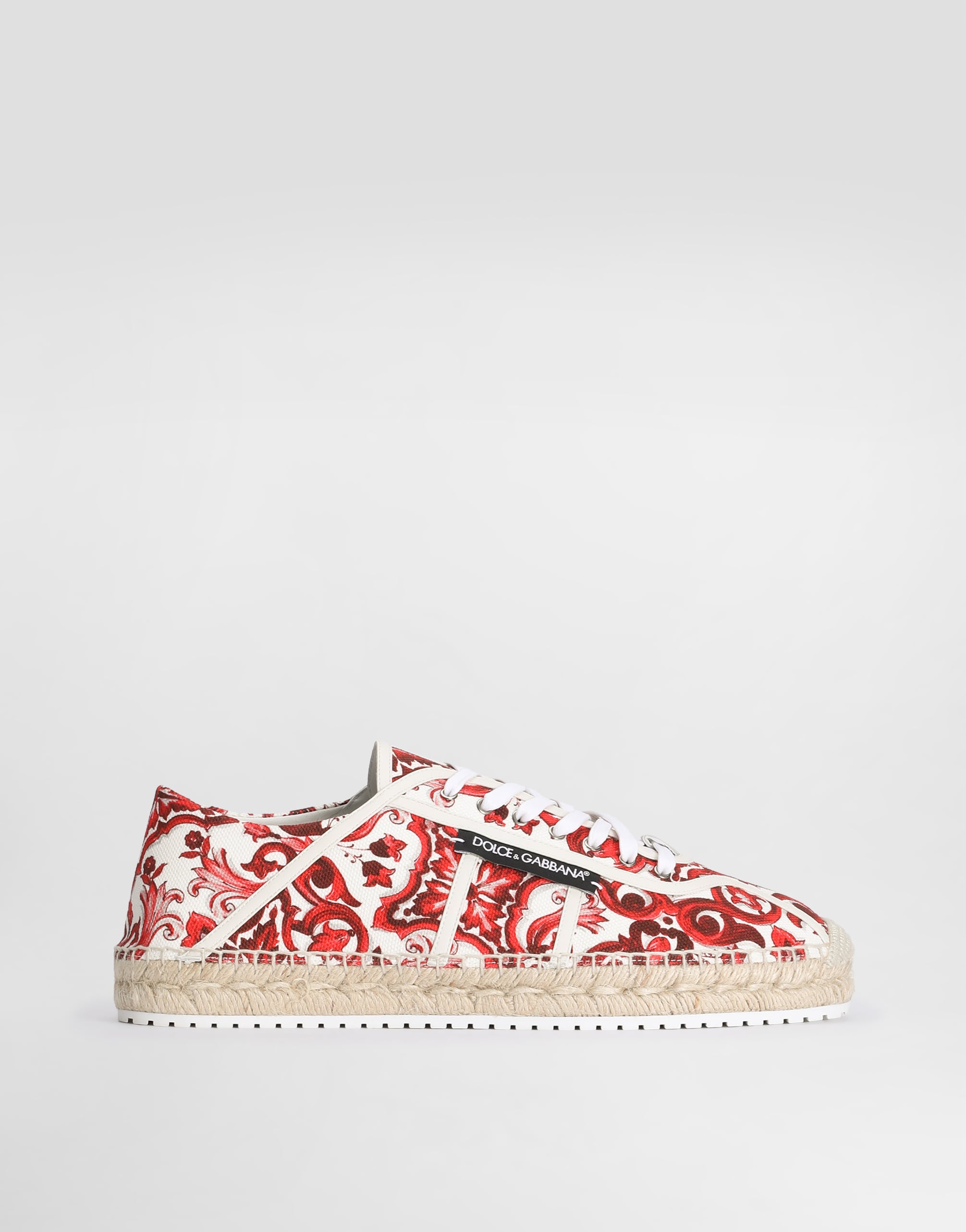 Majolica-print canvas espadrilles in Multicolor for Men