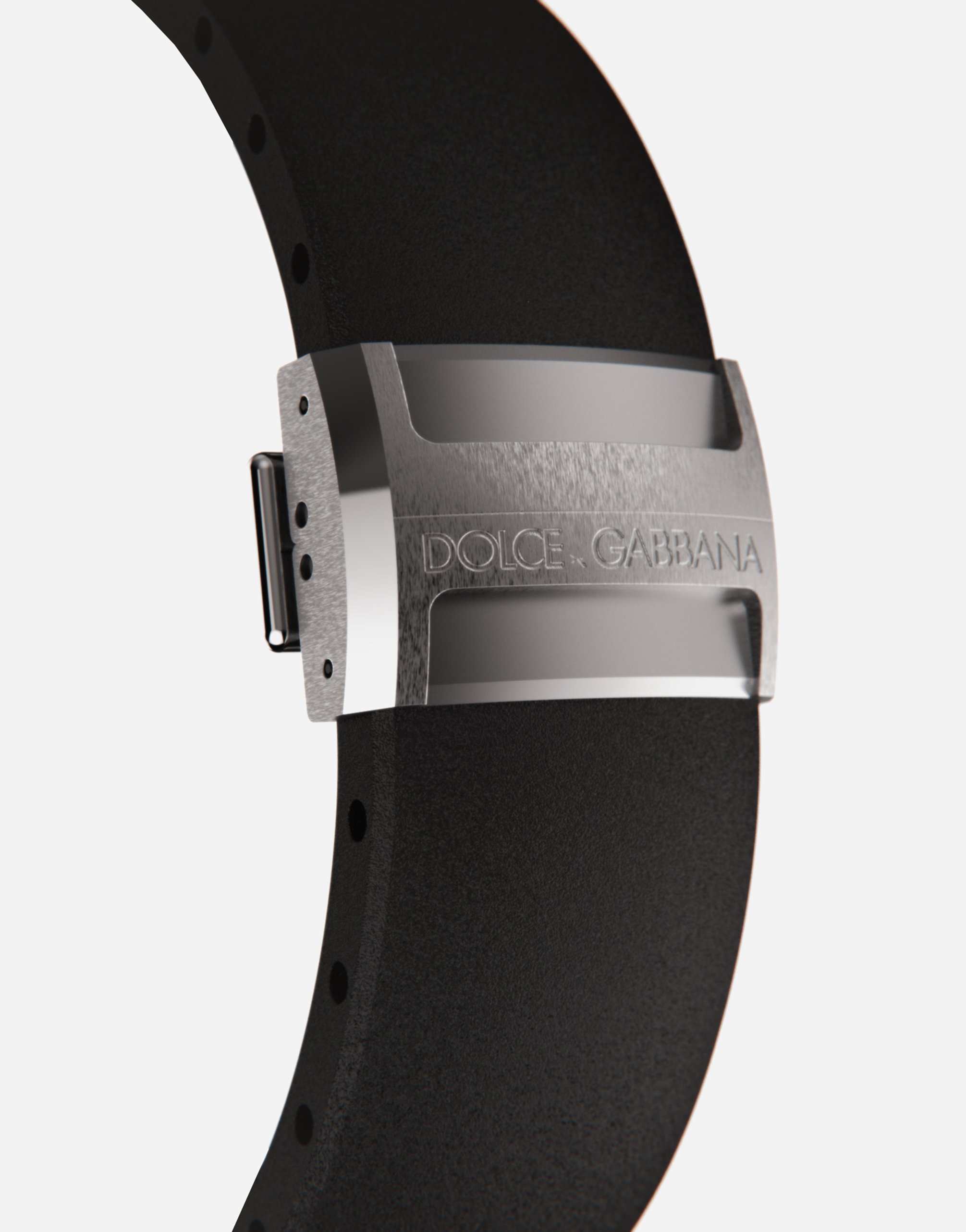 Shop Dolce & Gabbana Ds5 Watch In Steel In Black