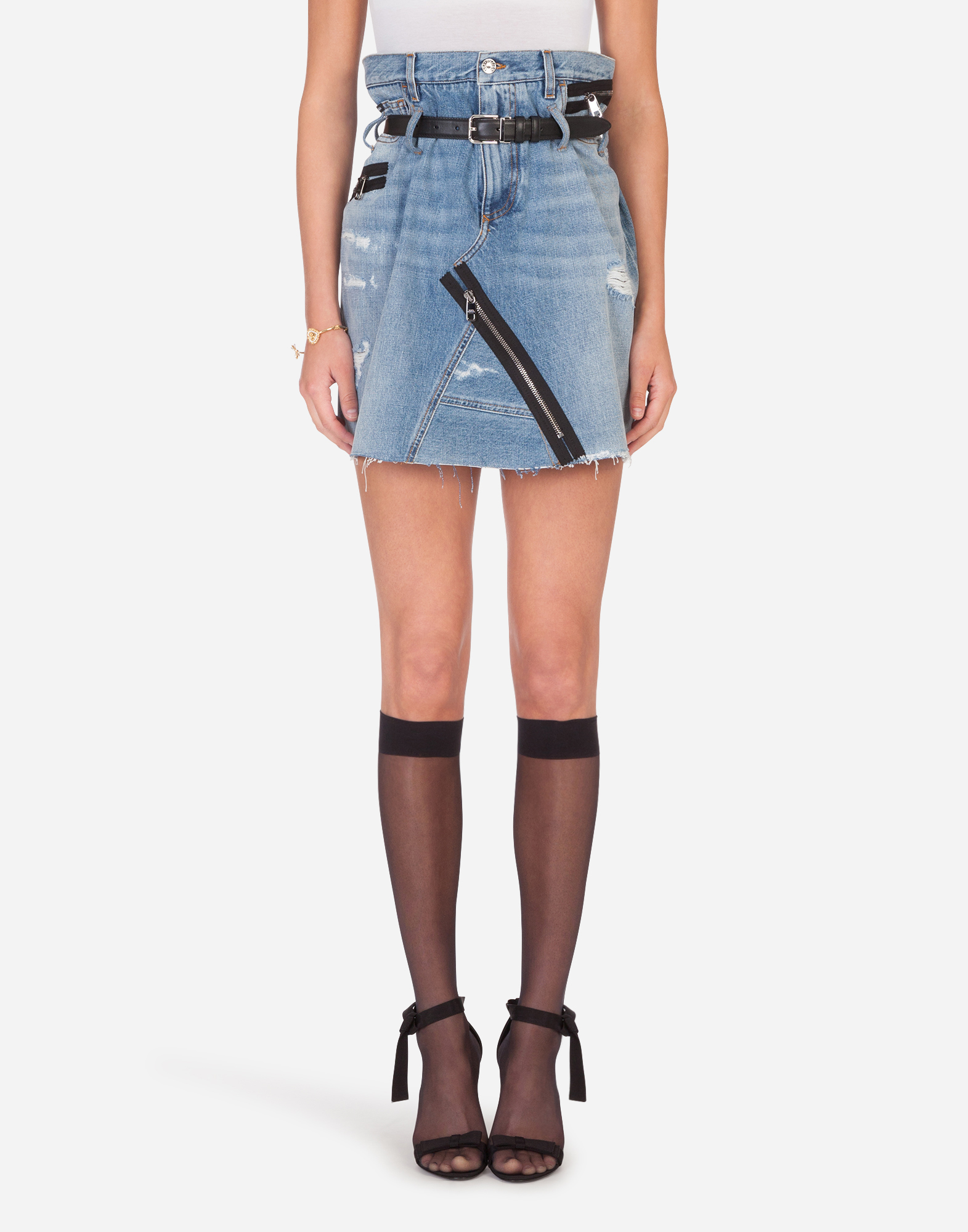 unusual denim skirts