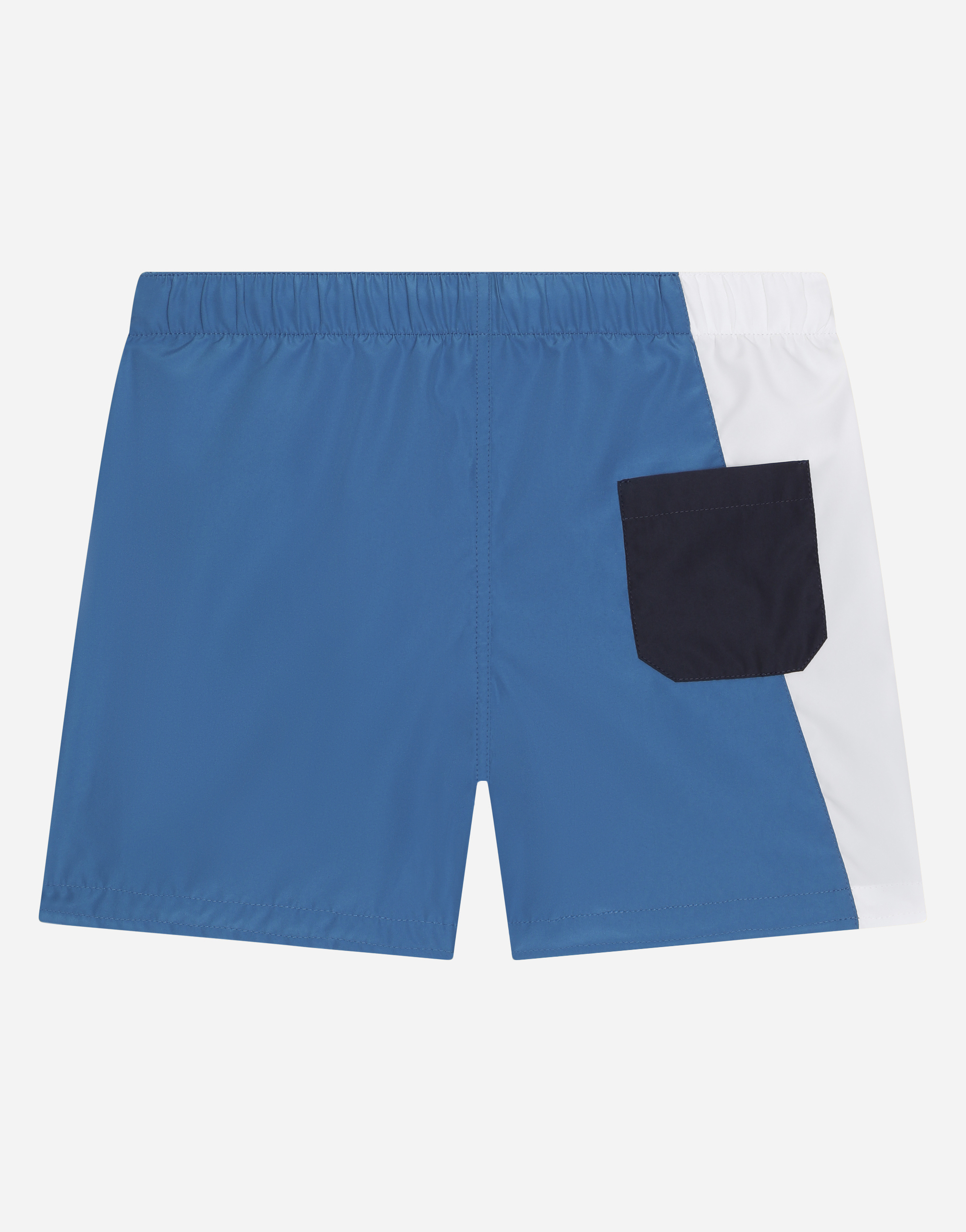 Dolce & Gabbana Kids' Little Boy's & Boy's Logo Swim Trunks In Blue