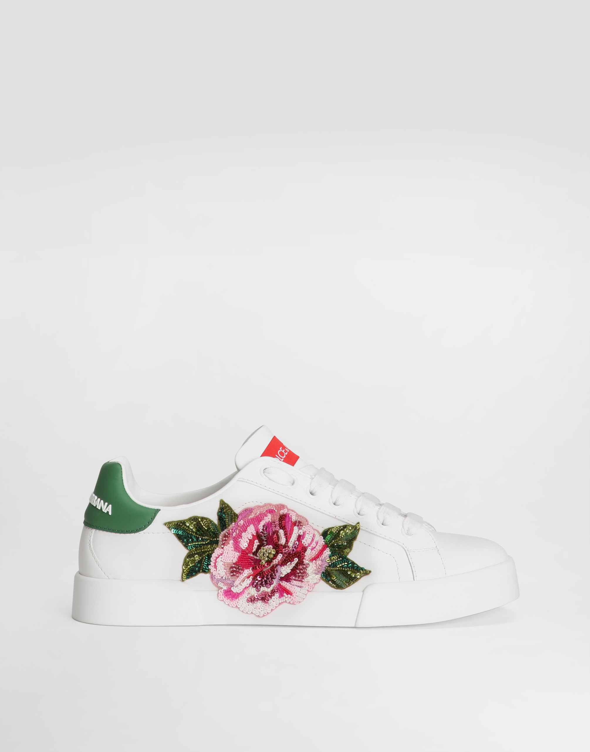 Dolce & Gabbana Calfskin Portofino Light Sneakers - Woman Sneakers Multicolor
