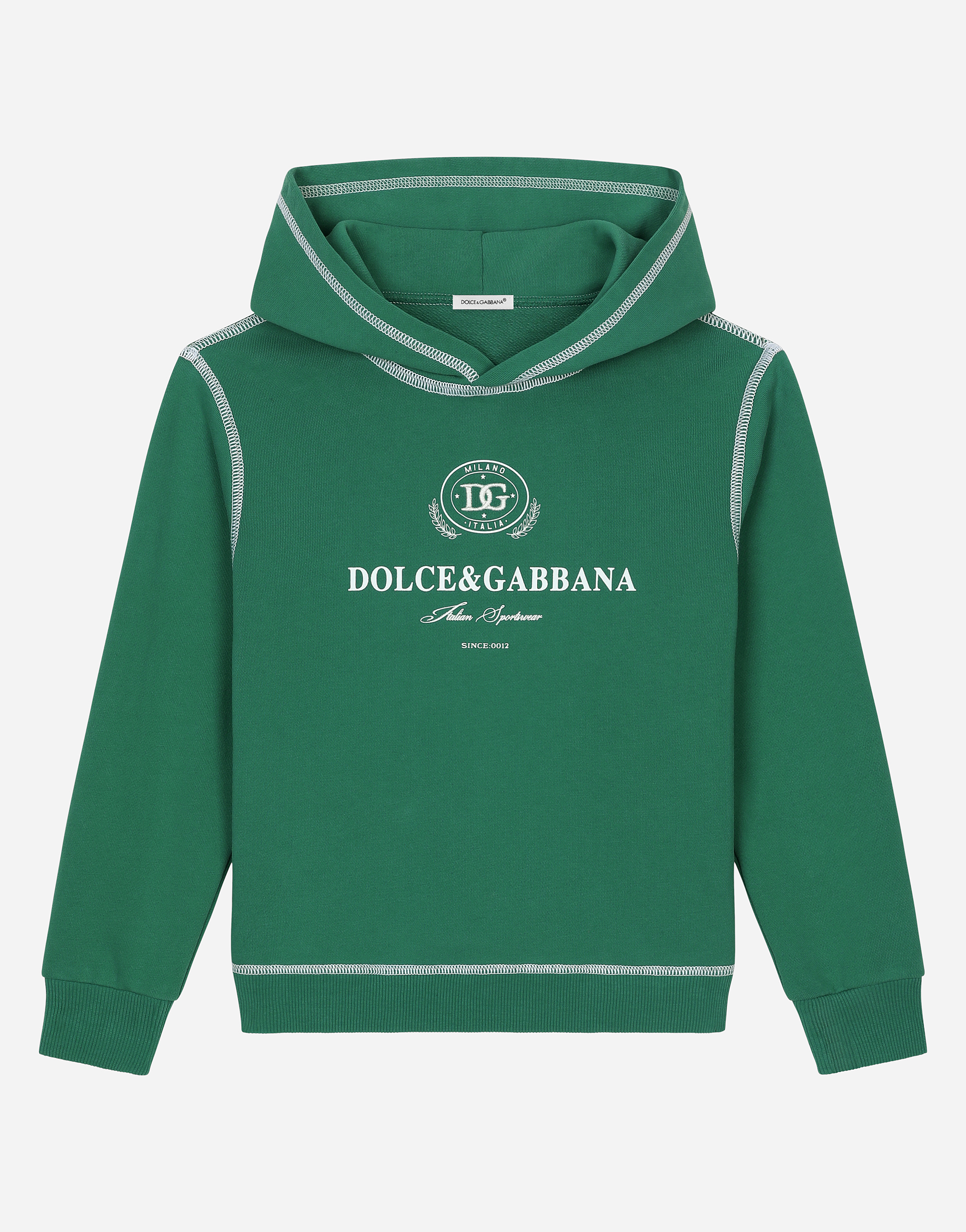 DOLCE & GABBANA FELPA CON CAPPUCCIO