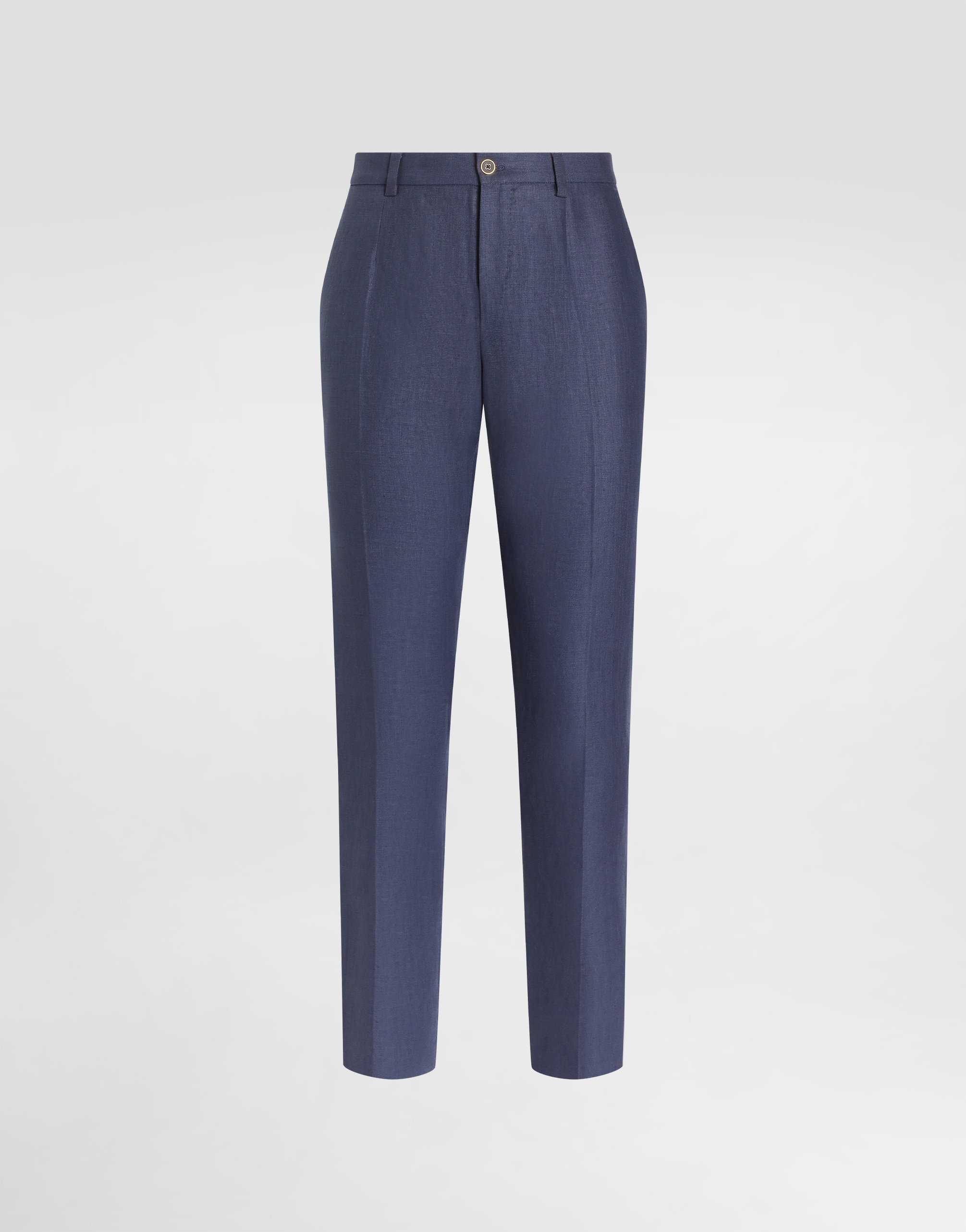 Dolce & Gabbana Pantalone - Man Pants And Shorts Blue Linen