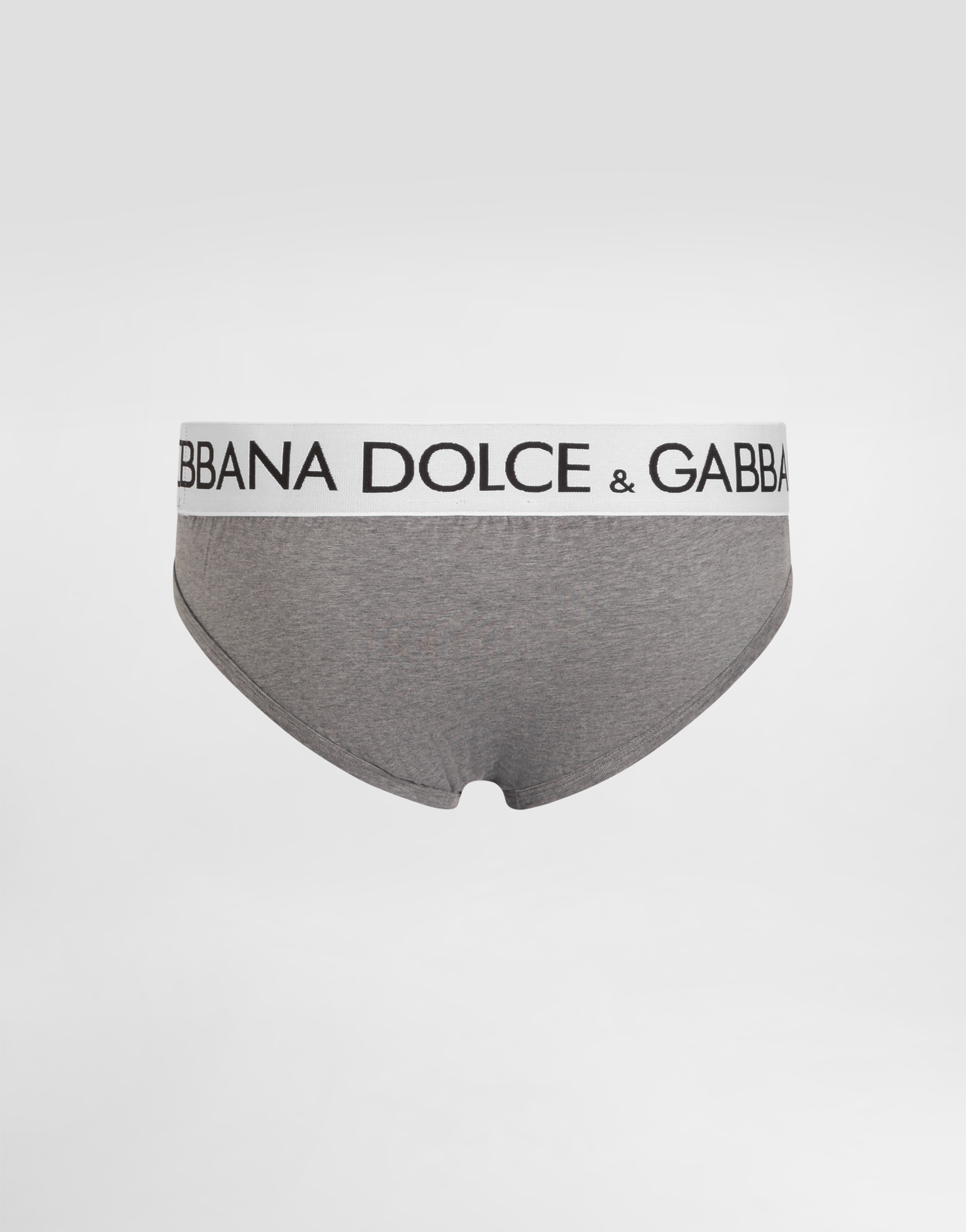  Dolce & Gabbana Mid-rise Briefs In Two-way Stretch Cotton - Homme Sous-vêtements Et Loungewear Gris Coton 6 