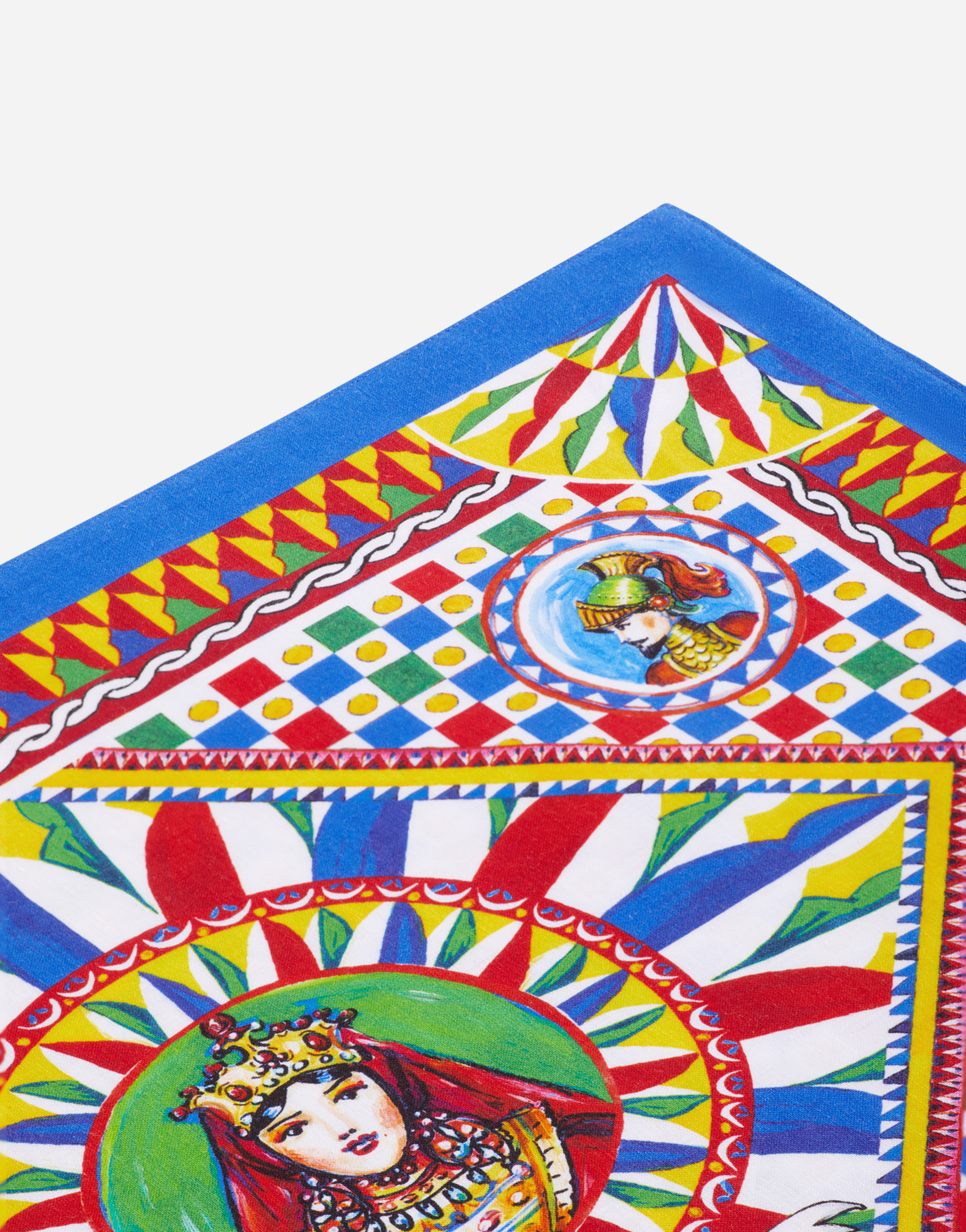 Dolce & Gabbana Set Linen Placemat And Napkin In Multicolor