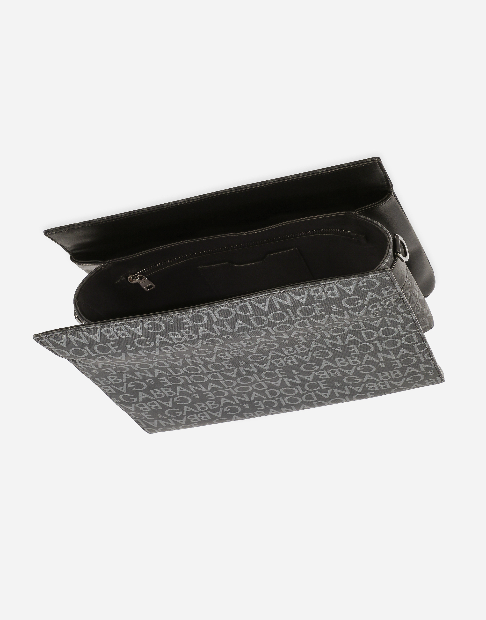 DOLCE & GABBANA COATED JACQUARD CROSSBODY BAG