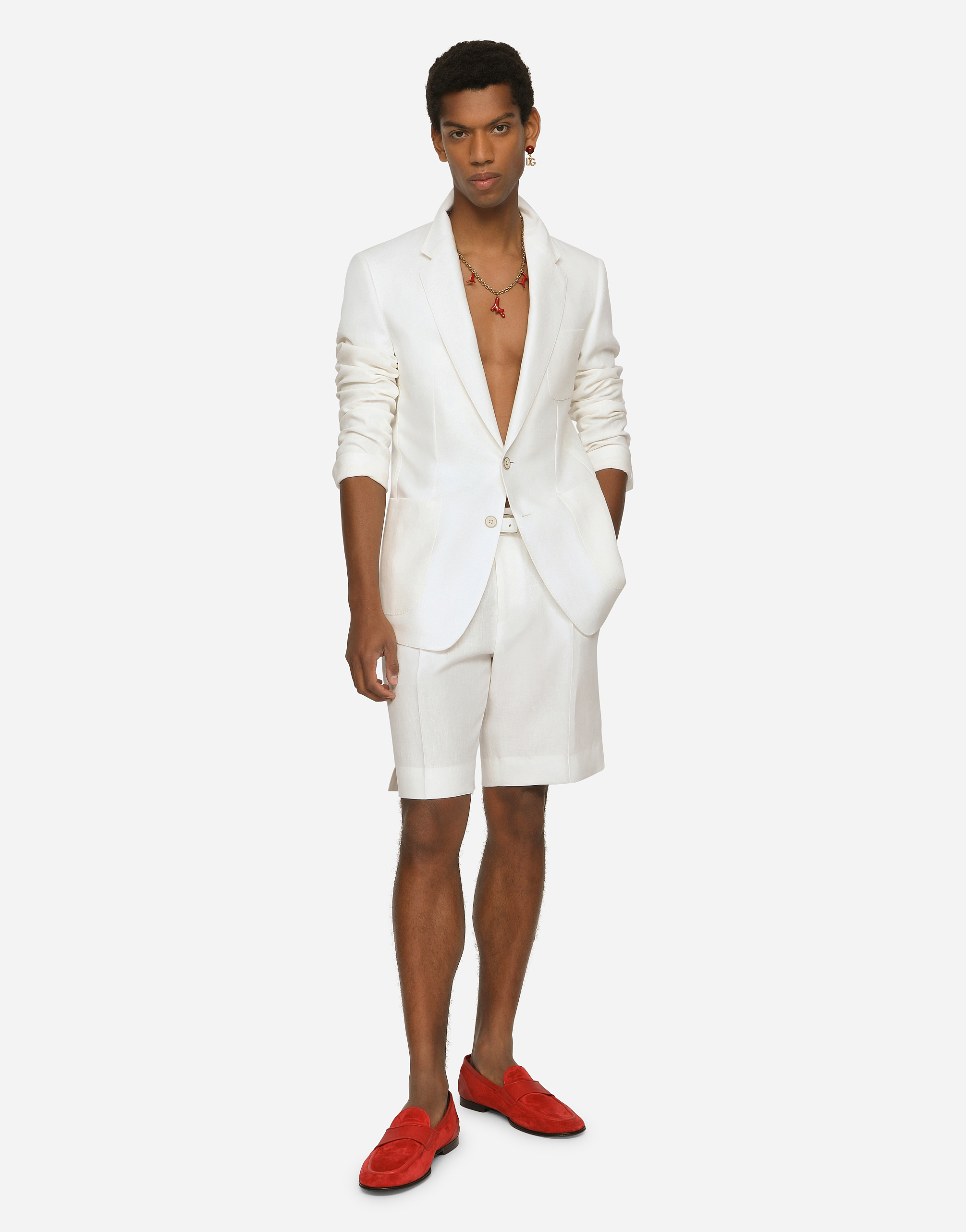 DOLCE & GABBANA LINEN SHORTS