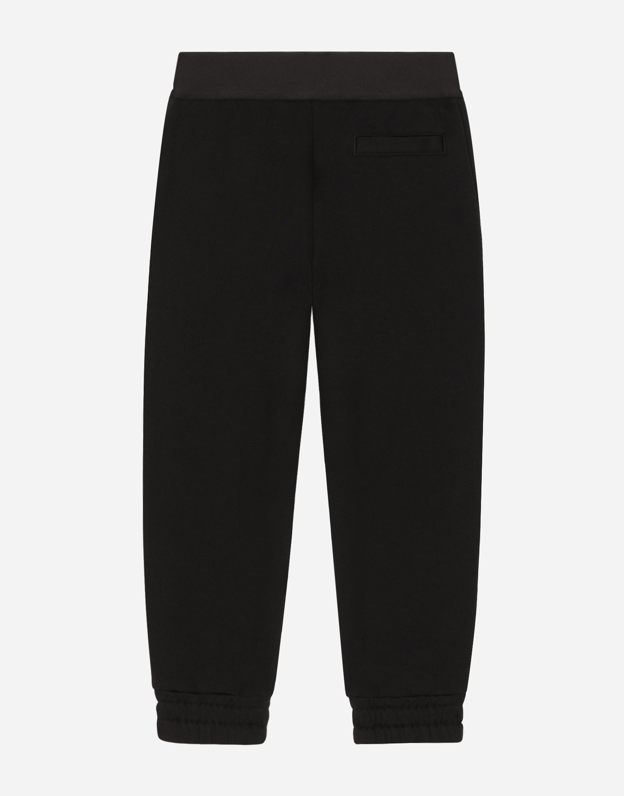 Shop Dolce & Gabbana Jersey Jogging Pants With Branded Elastic In Black