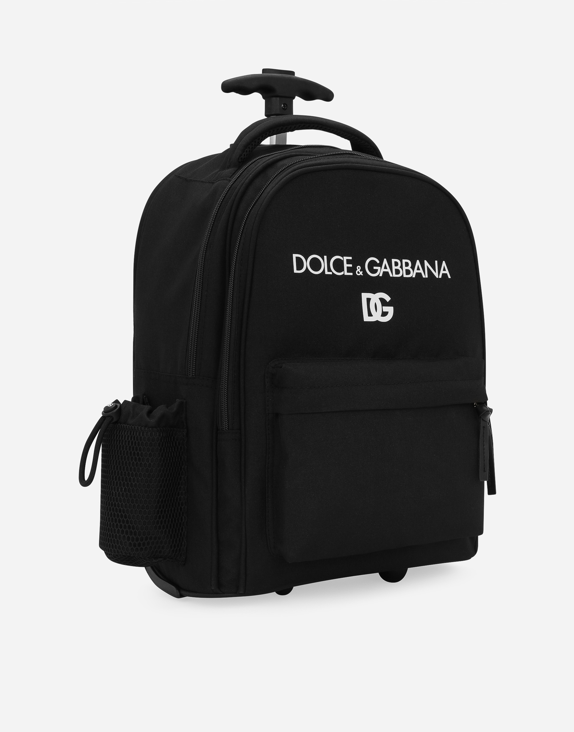 Shop Dolce & Gabbana Nylon Trolley Backpack In ブラック