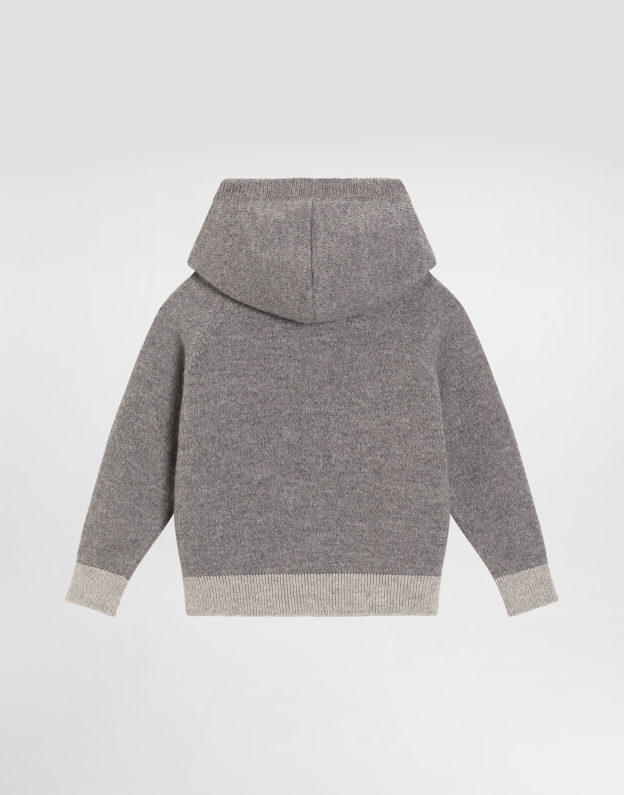  Dolce & Gabbana Wool And Cashmere Hooded Cardigan - Mann Tops Grau 3/6 Months 
