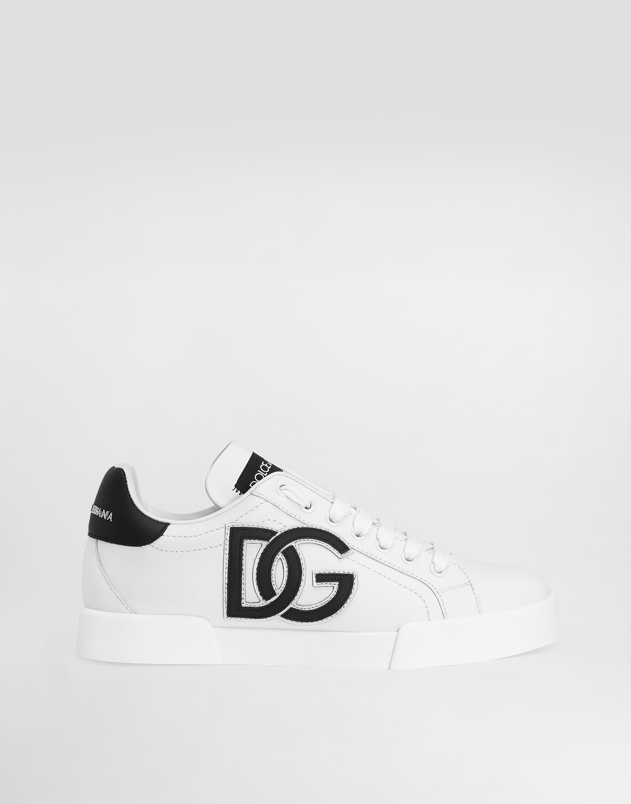 Calfskin Portofino sneakers with DG logo in Multicolor for Women