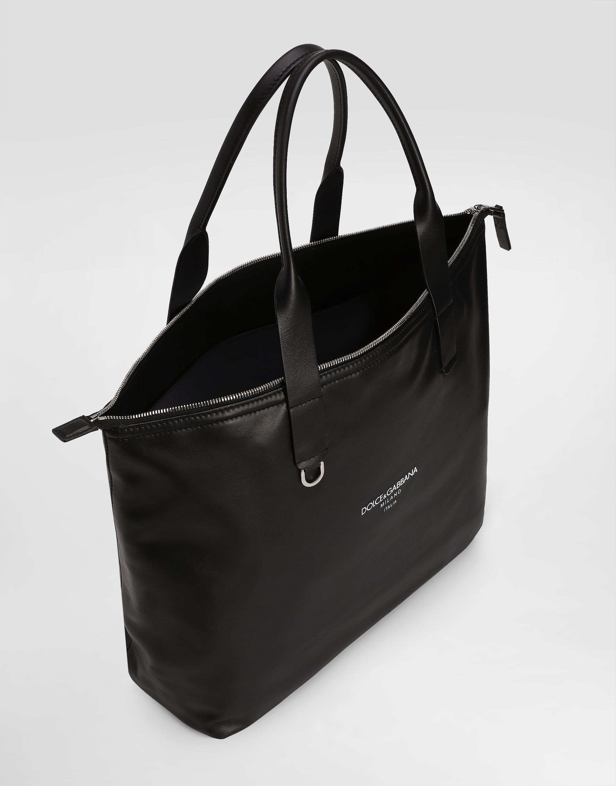Dolce & Gabbana Carryall Tote Bag With Top Handles In Black