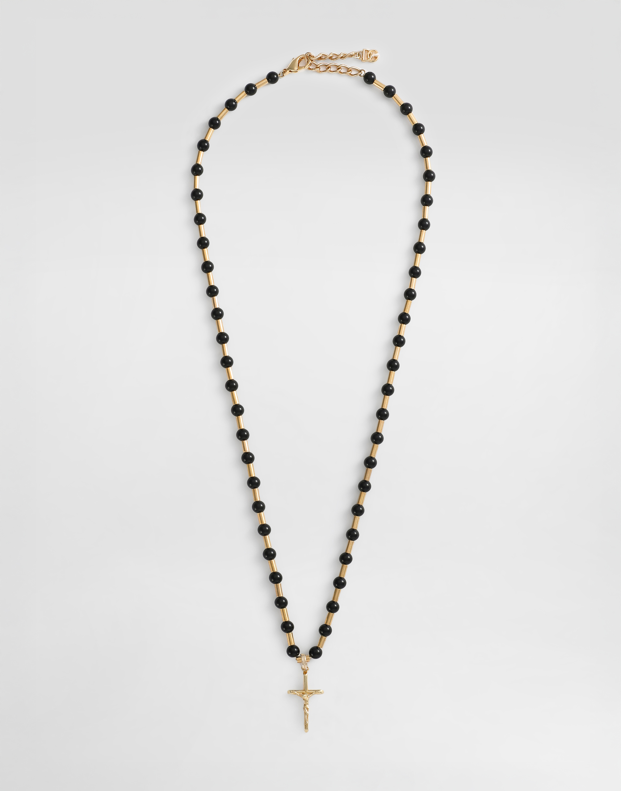 Dolce & Gabbana Metal Necklace With Logo In Multicolor