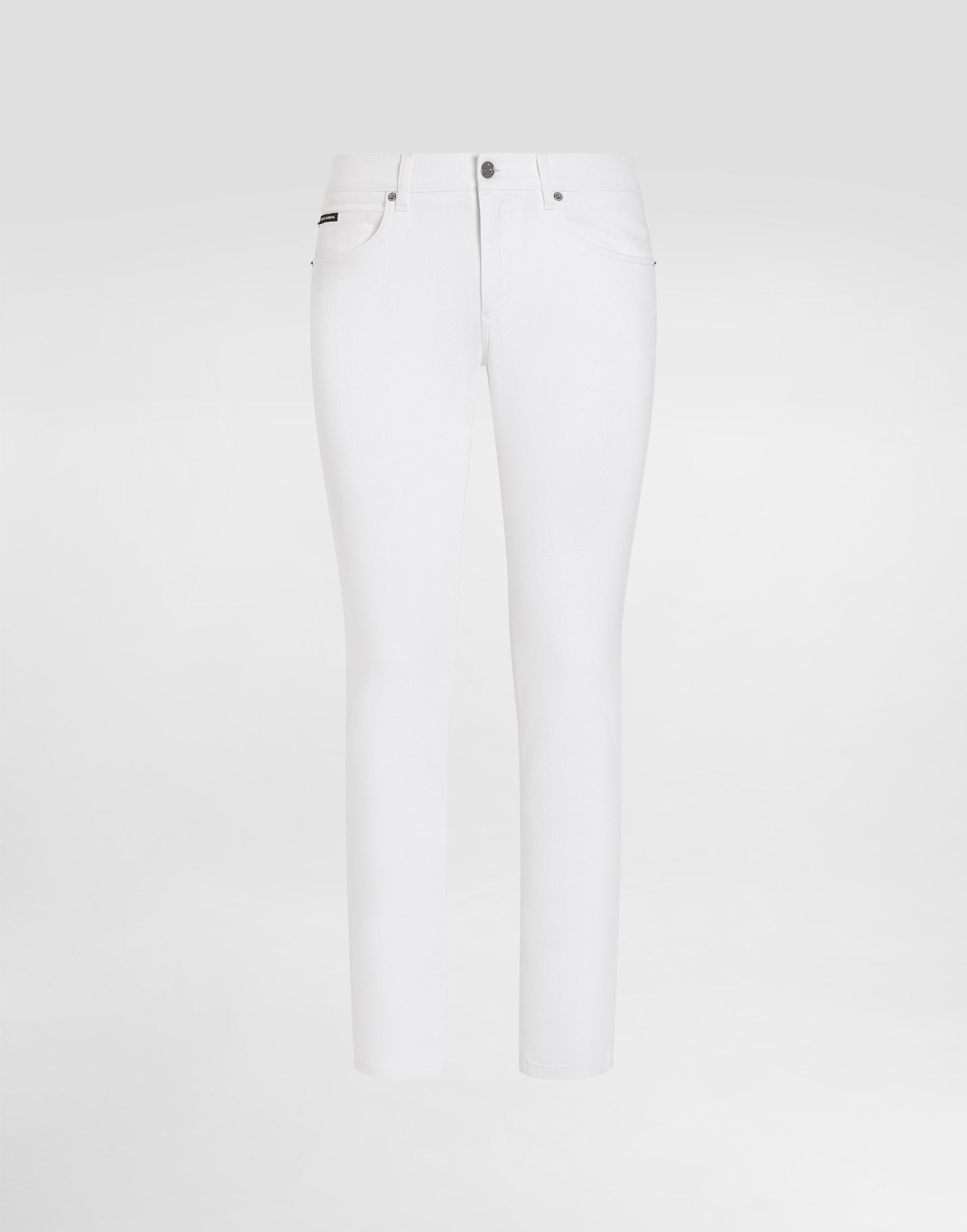 D&G / Dolce & Gabbana　ホワイトジーンズ イタリア製 White regular stretch jeans in Multicolor for Men | Dolce&Gabbana® US
