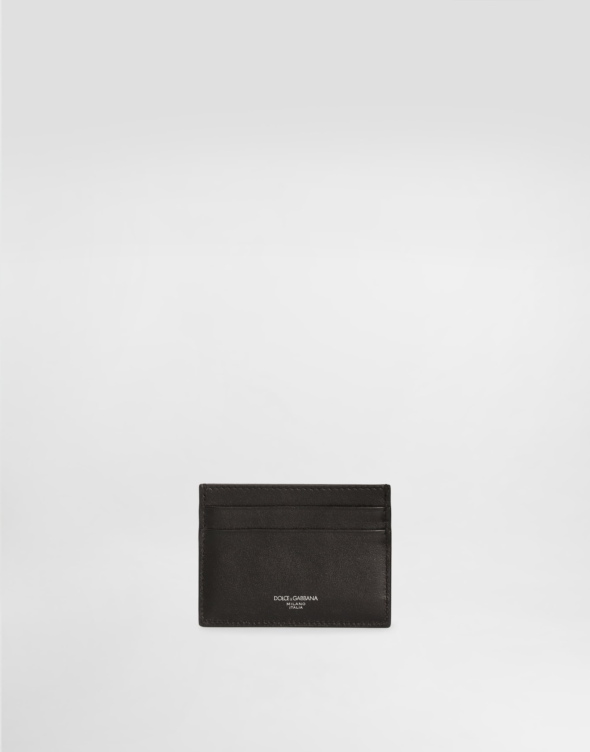  Dolce & Gabbana Woven Plongé Calfskin Card Holder - Homme Portefeuilles Et Petite Maroquinerie Multicolore Onesize 