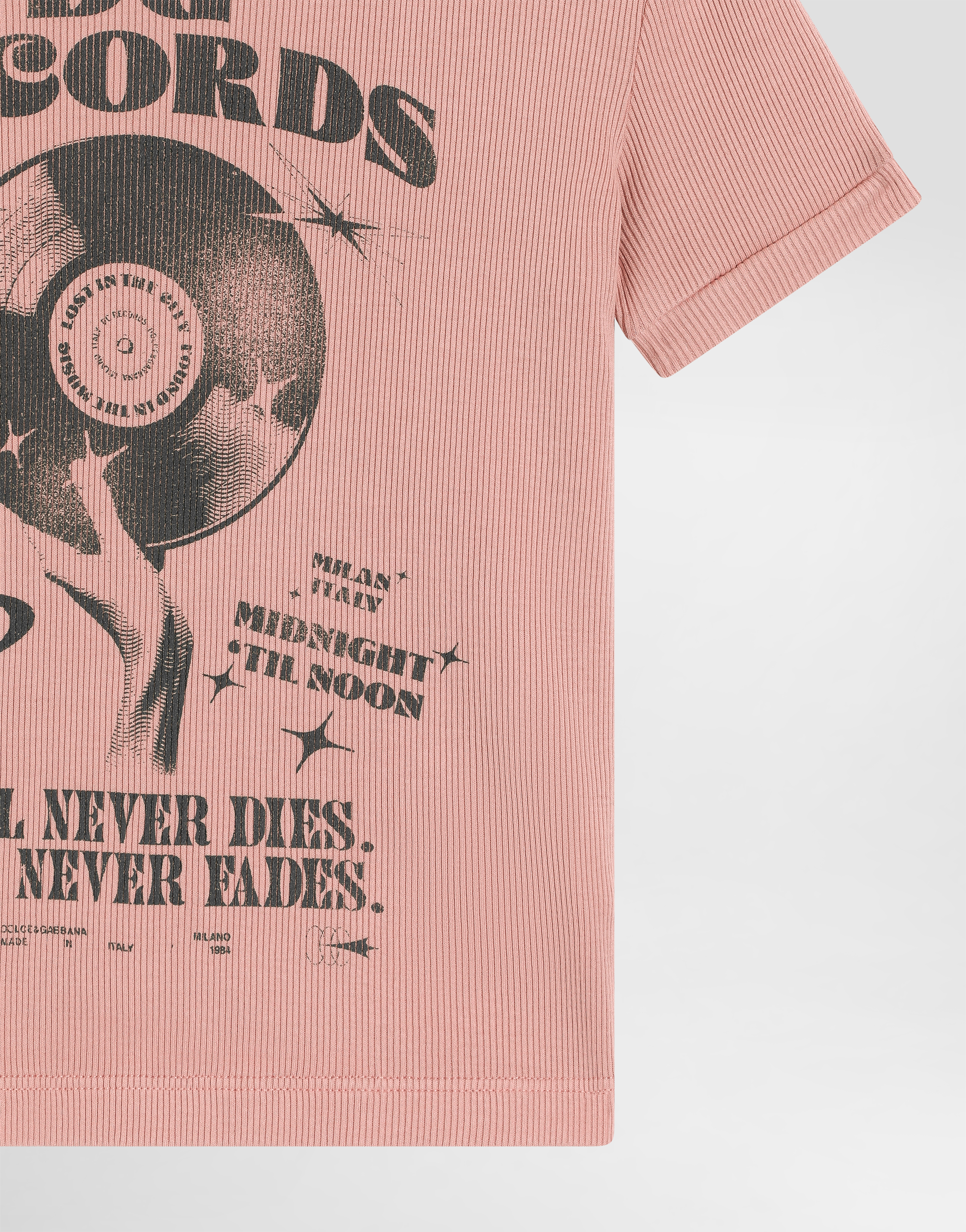 Dolce & Gabbana Cotton T-shirt With Print In Pink