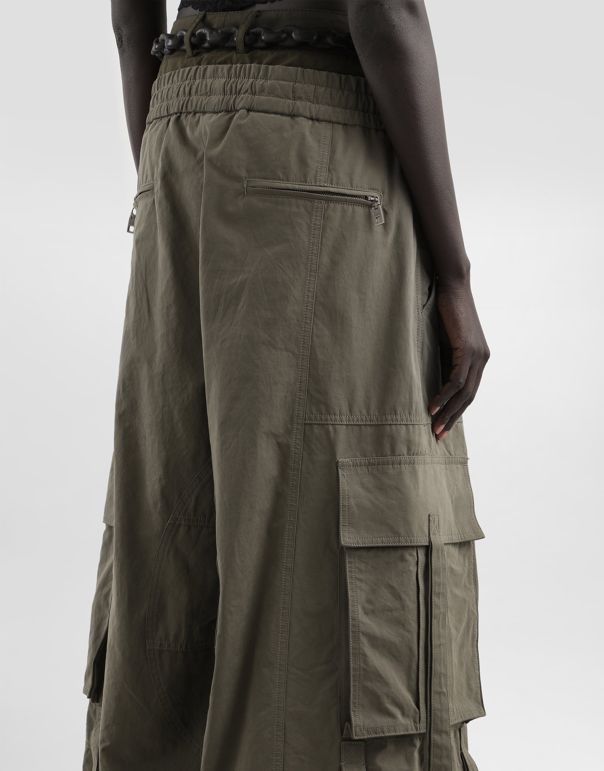 Dolce & Gabbana Drawstring Cargo Pants In Multi
