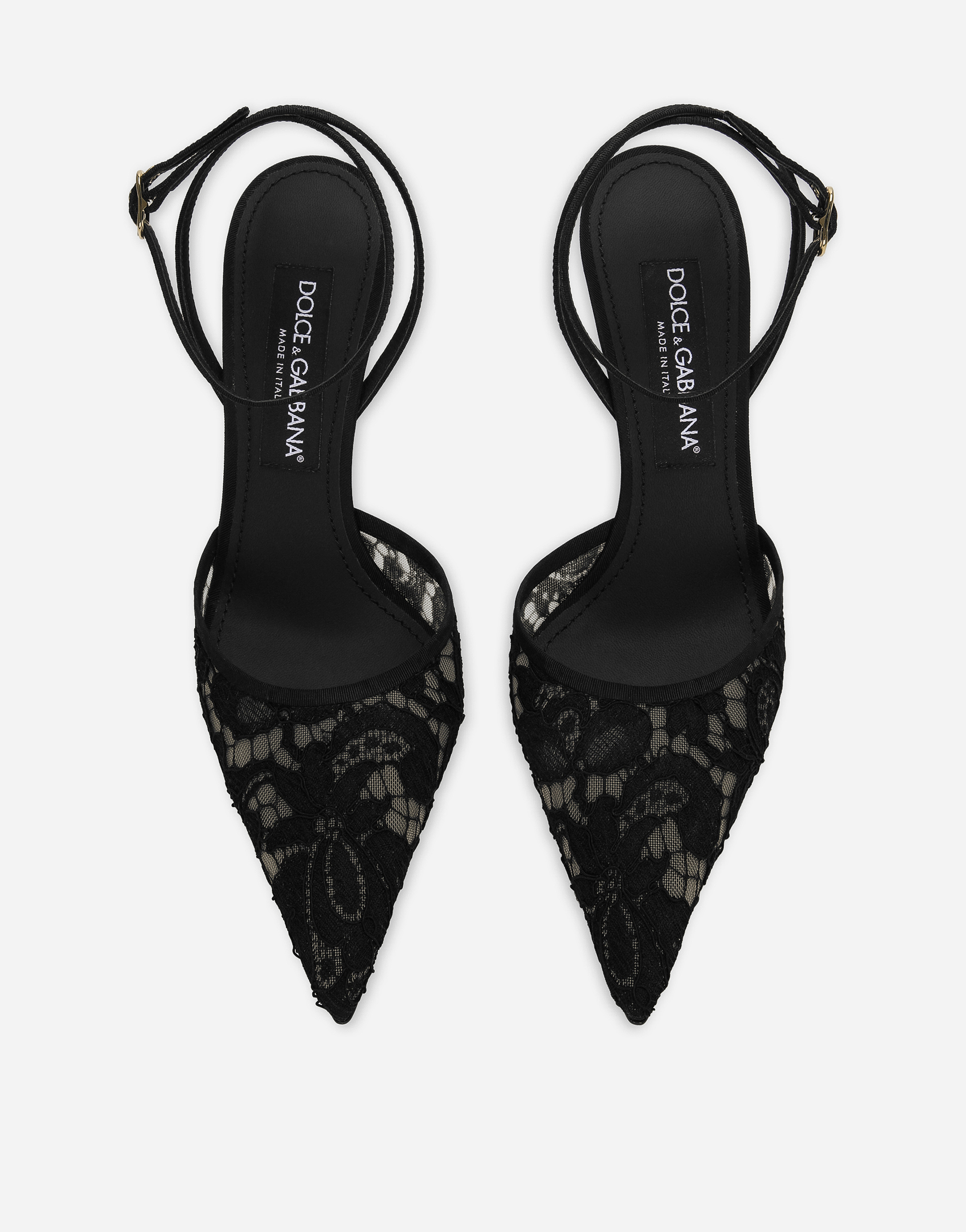 DOLCE & GABBANA LACE SLINGBACKS