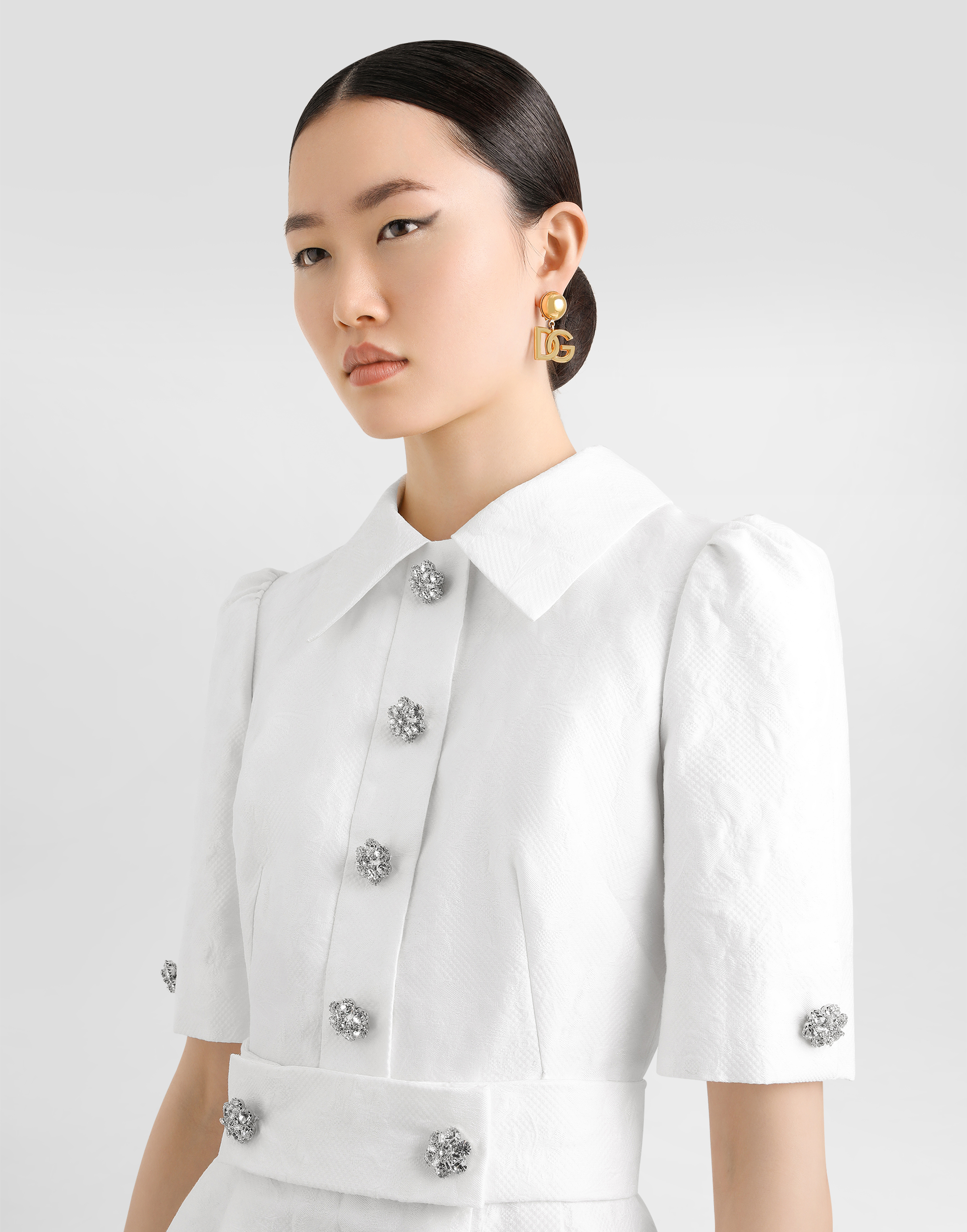 Dolce & Gabbana Button-embellished Midi Dress