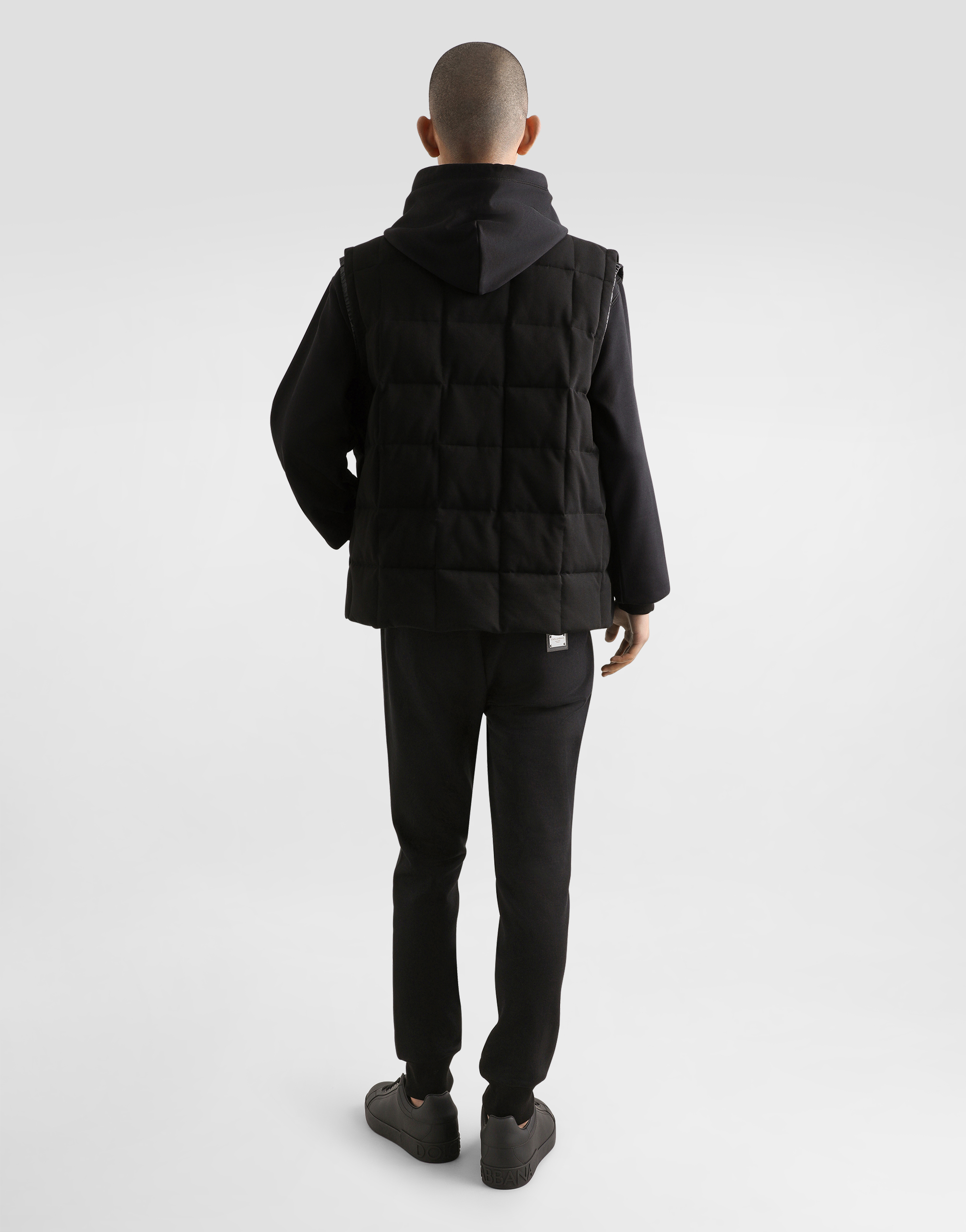 Dolce & Gabbana Logo-tag Padded Vest In Black