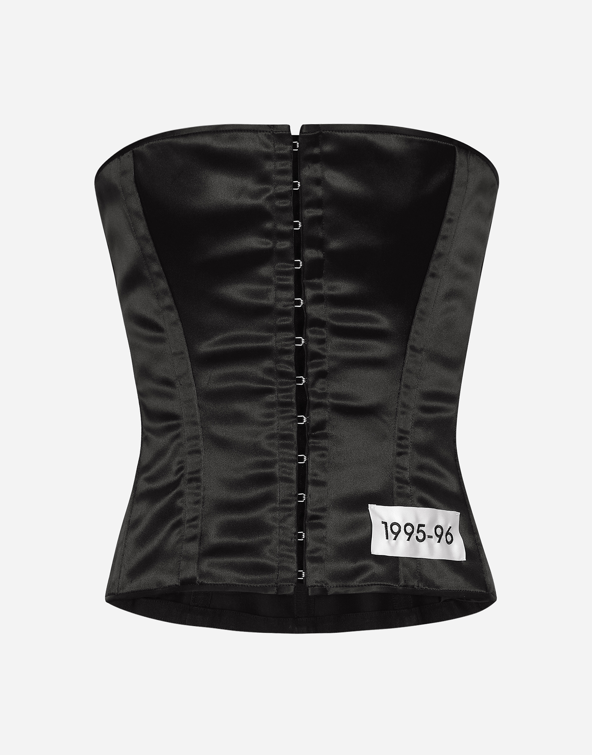 Dolce & Gabbana Corset With Re-edition Label In Black