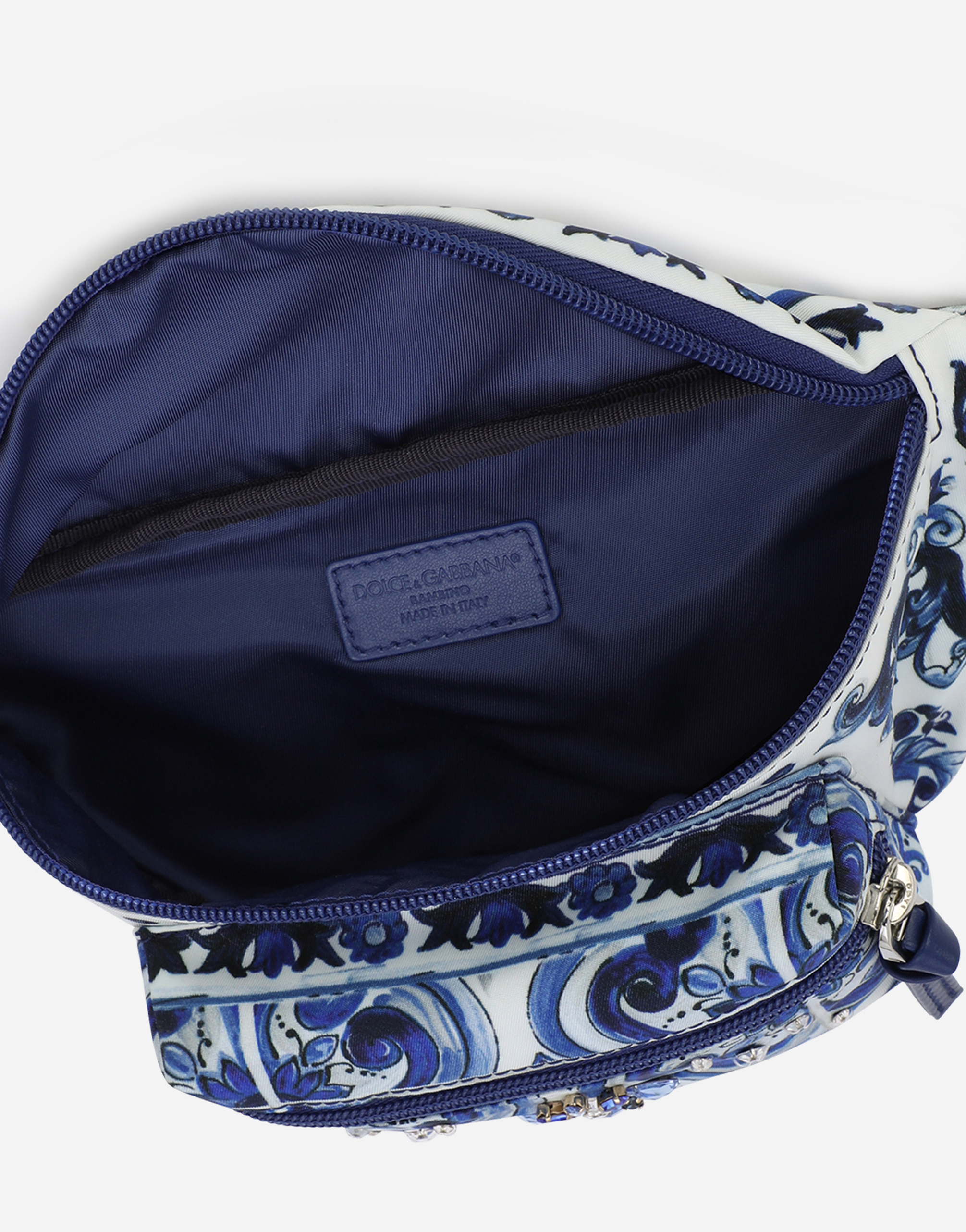 Dolce & Gabbana Majolica-print Nylon Belt Bag In Multicolor