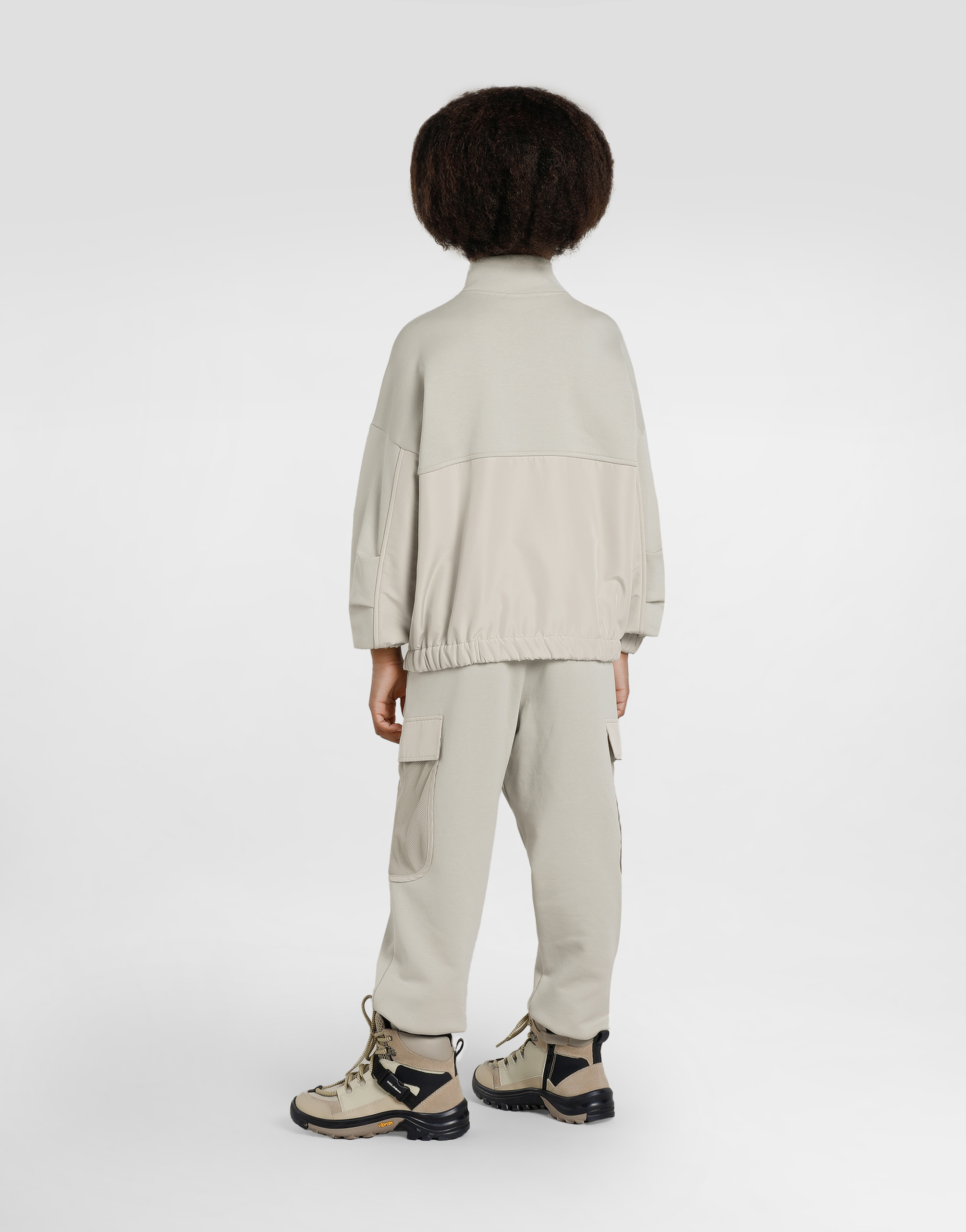 Zipped sweatshirt with embossed DG