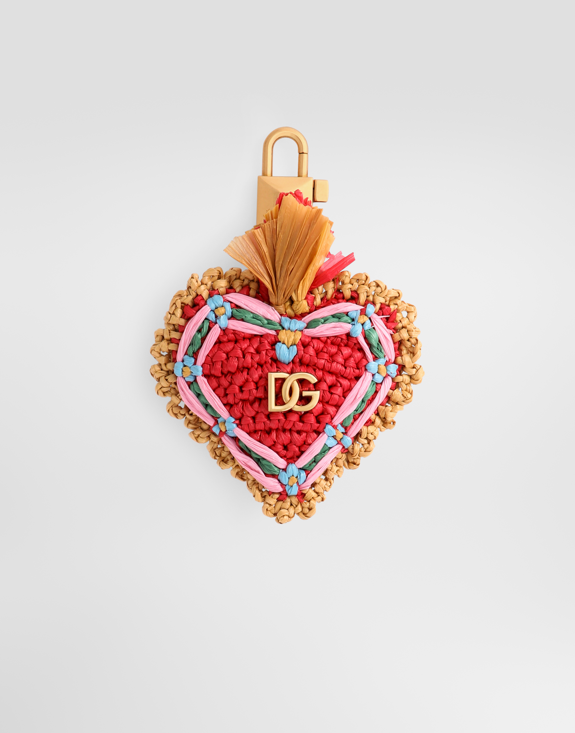 Dolce & Gabbana ラフィア チャーム キーチェーン