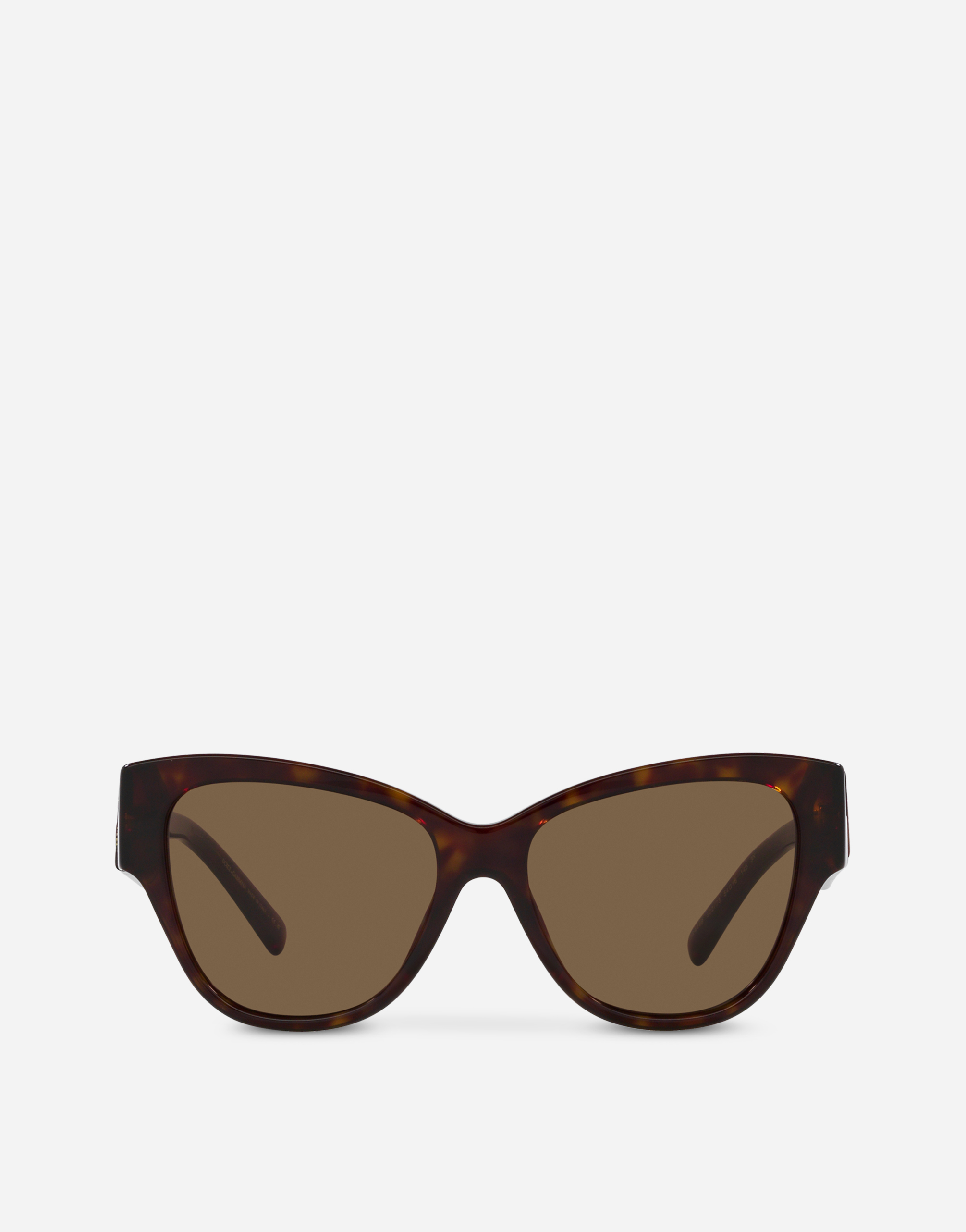 Dolce & Gabbana Dg Logo Sunglasses In Brown