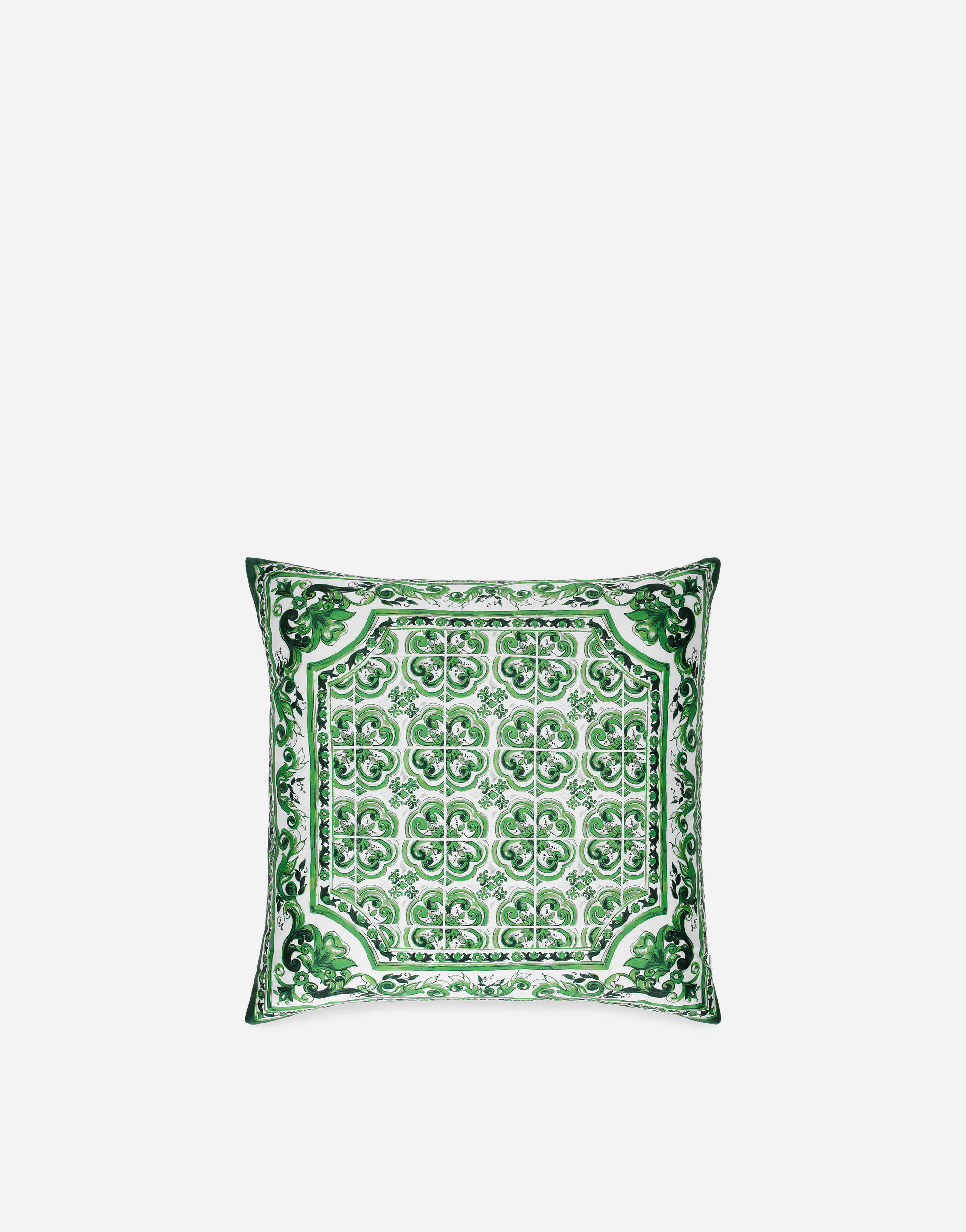 Dolce & Gabbana Mediterraneo-print Decorative Cushion (45cm X 45cm) In Green