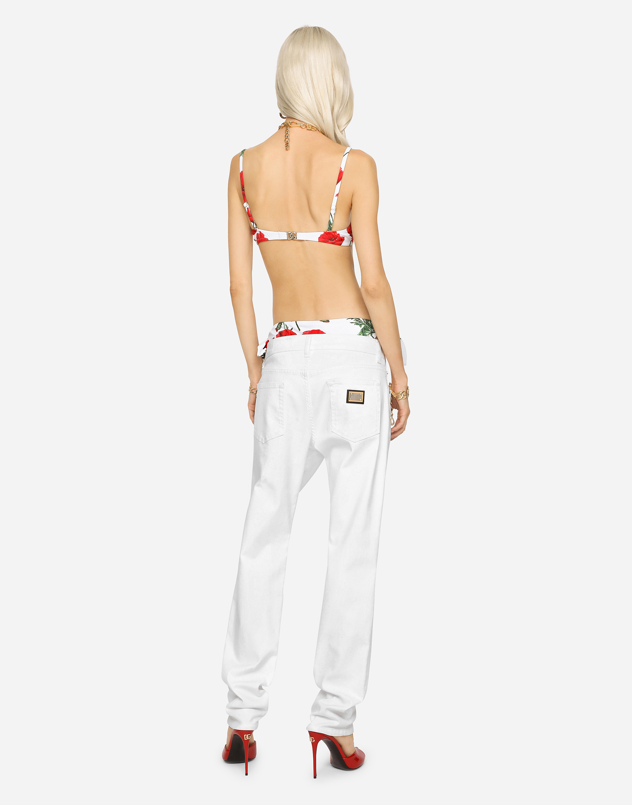 Dolce & Gabbana Straight Jeans In Blue
