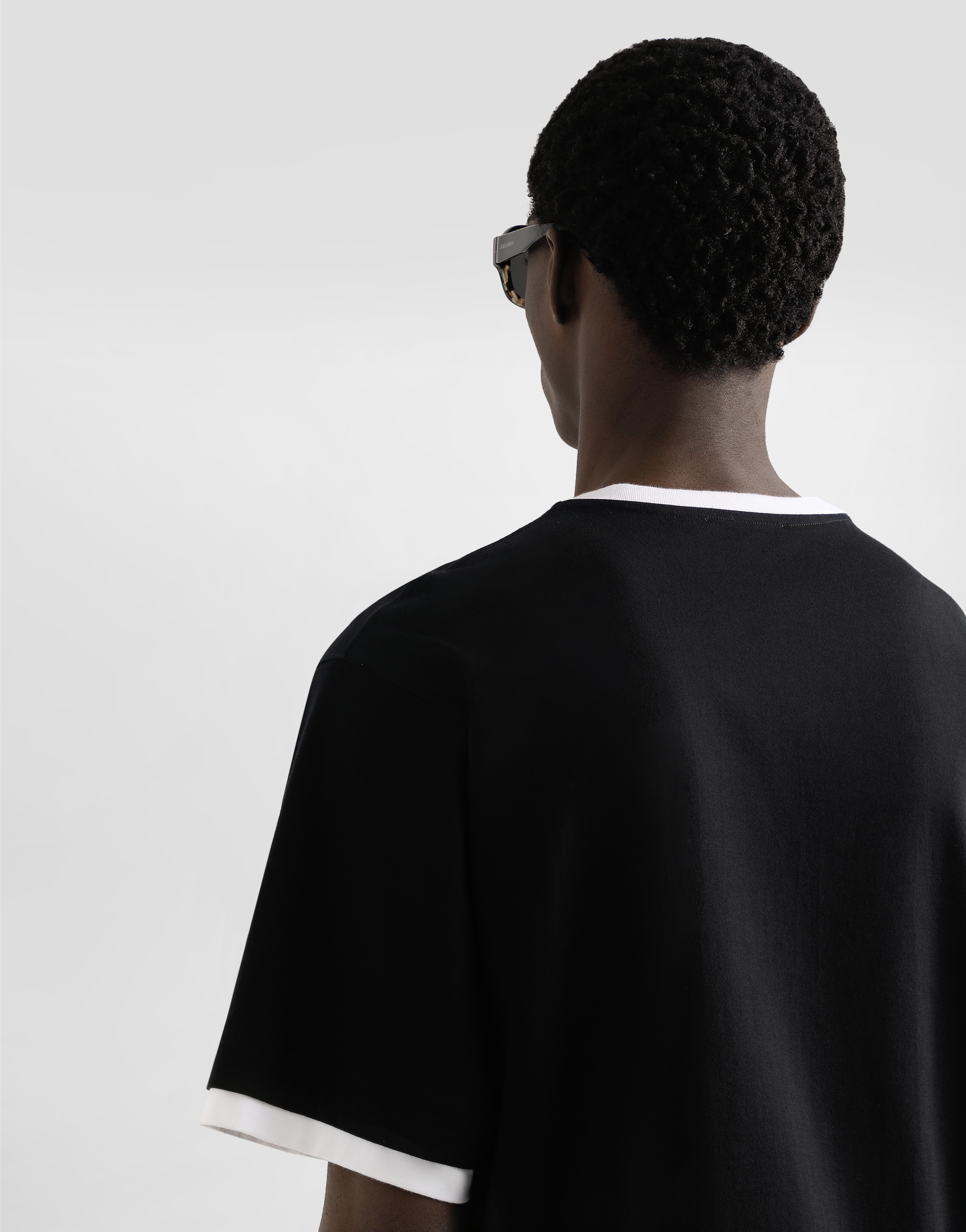 cotton t-shirt with print and embroidery
