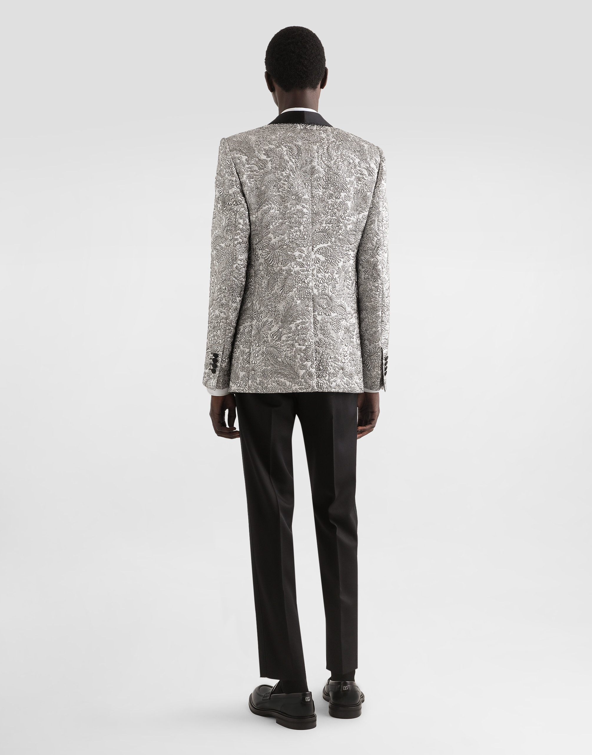 Cotton poplin tuxedo shirt