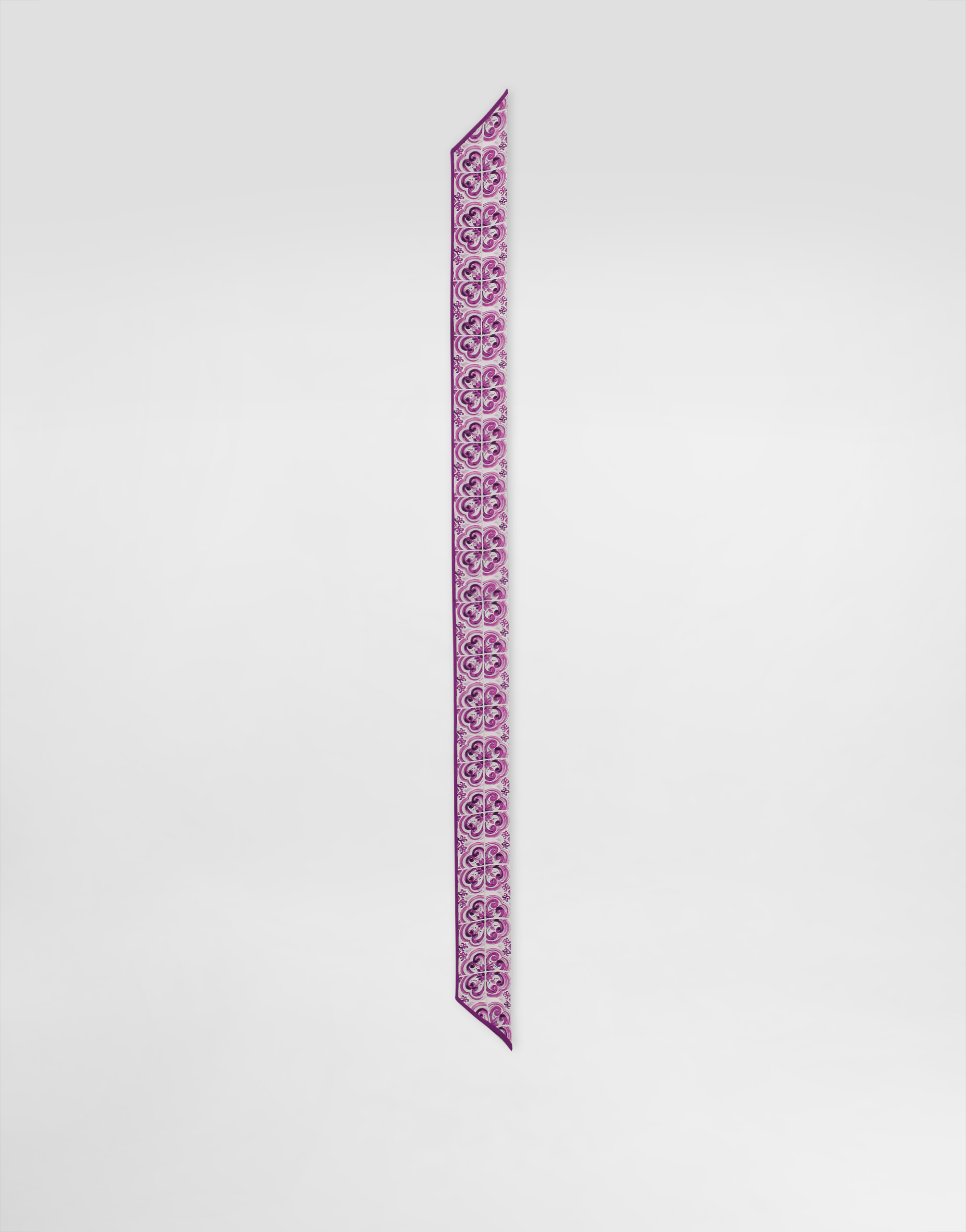 Dolce & Gabbana Maiolica Print Scarf In Purple