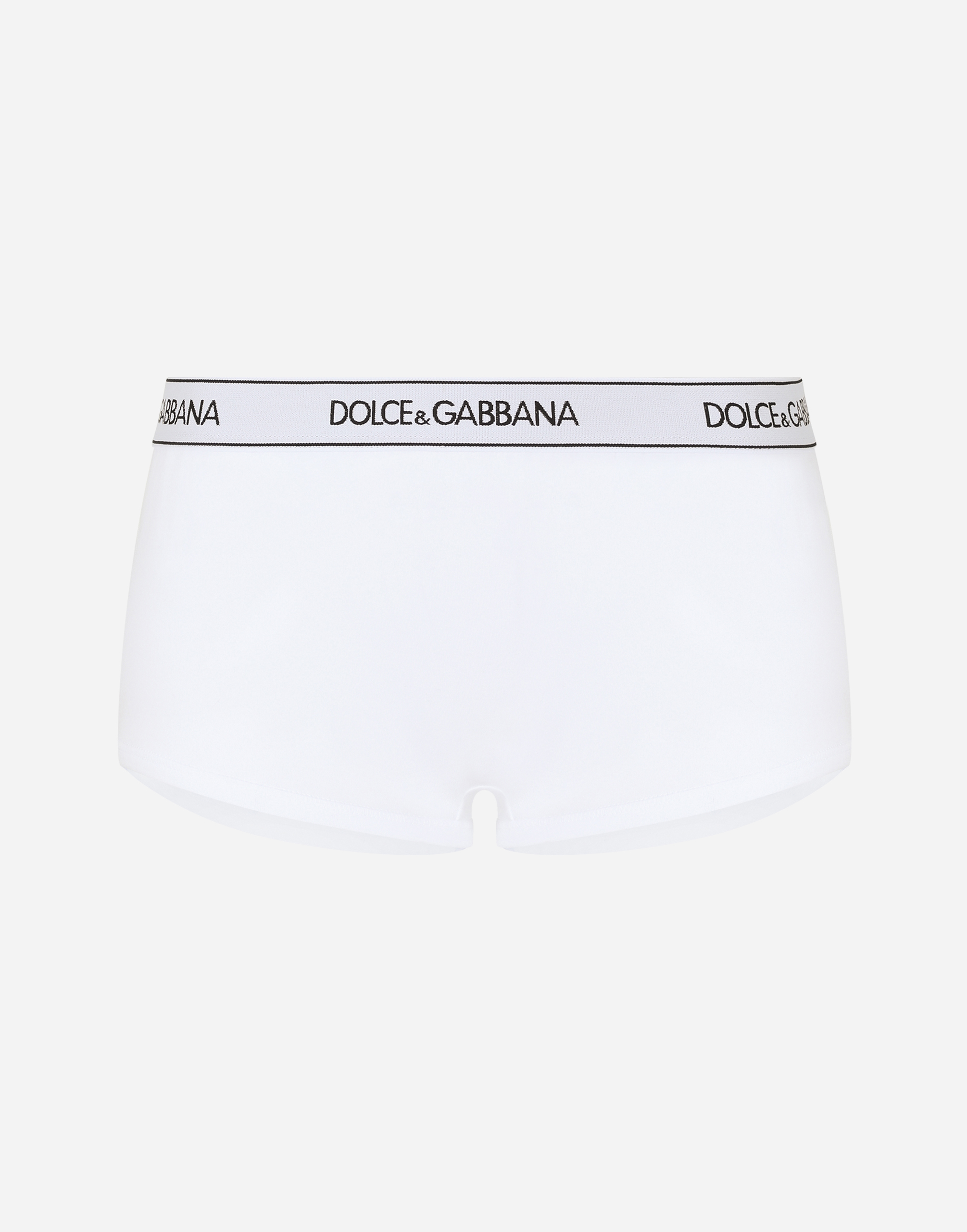 DOLCE & GABBANA JERSEY SHORTS WITH BRANDED ELASTIC