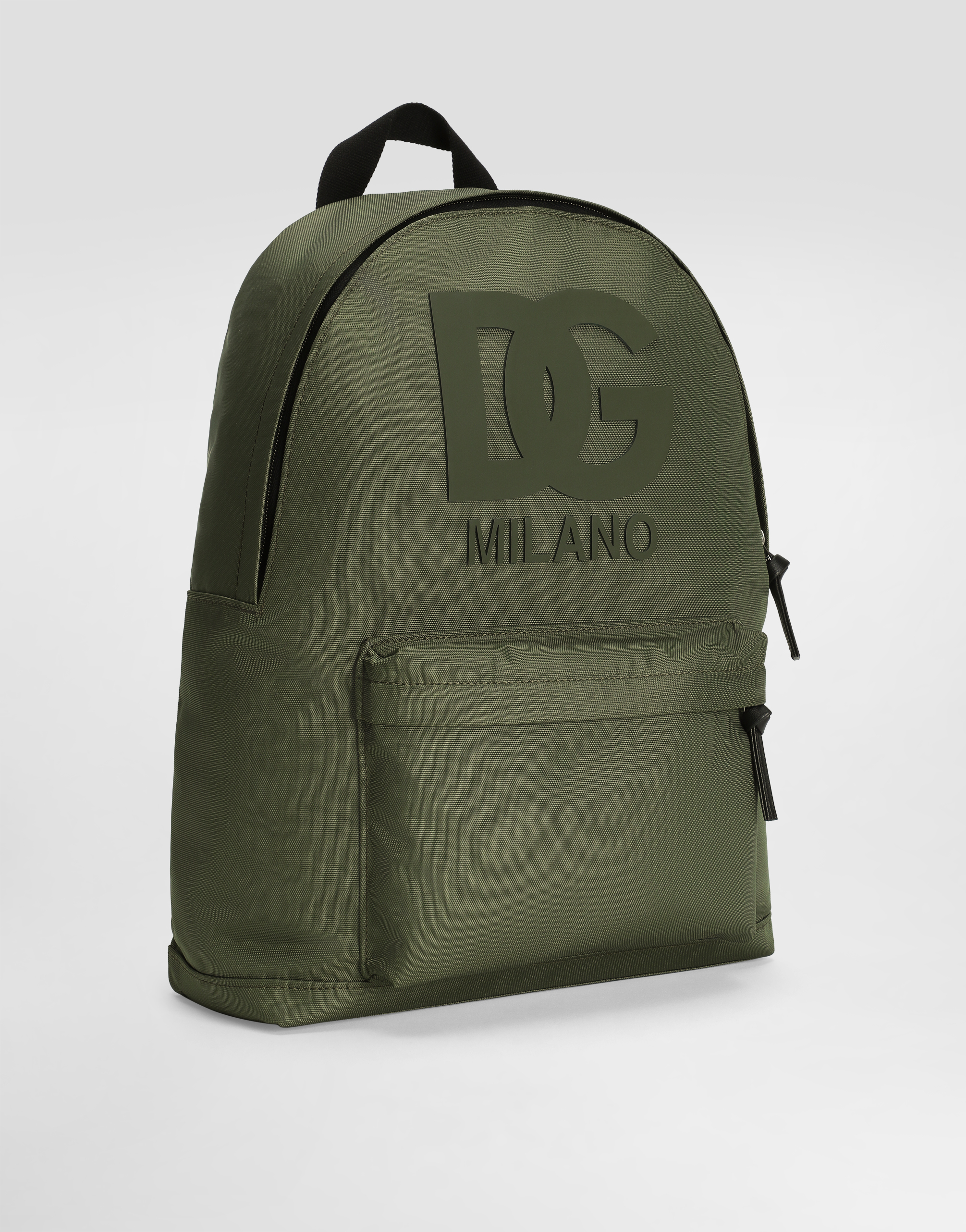  Dolce & Gabbana Nylon Backpack With Dg Patch - Mann Accessoires Green Onesize 